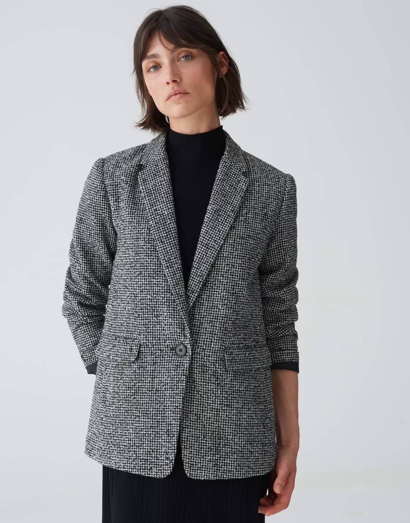 Blazer / Vestes<OPUS Commander Blazer En Laine Jendala Noir En Ligne black