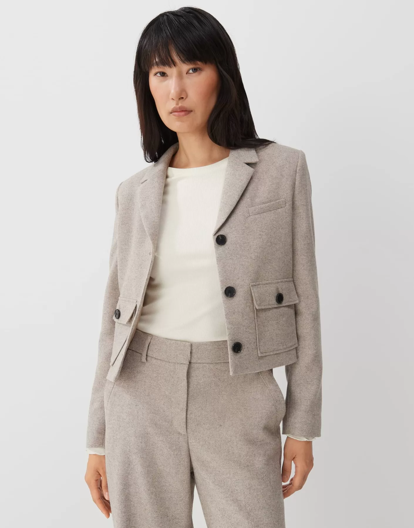 Blazer / Vestes<OPUS Commander Blazer Naine Beige En Ligne mellow mélange