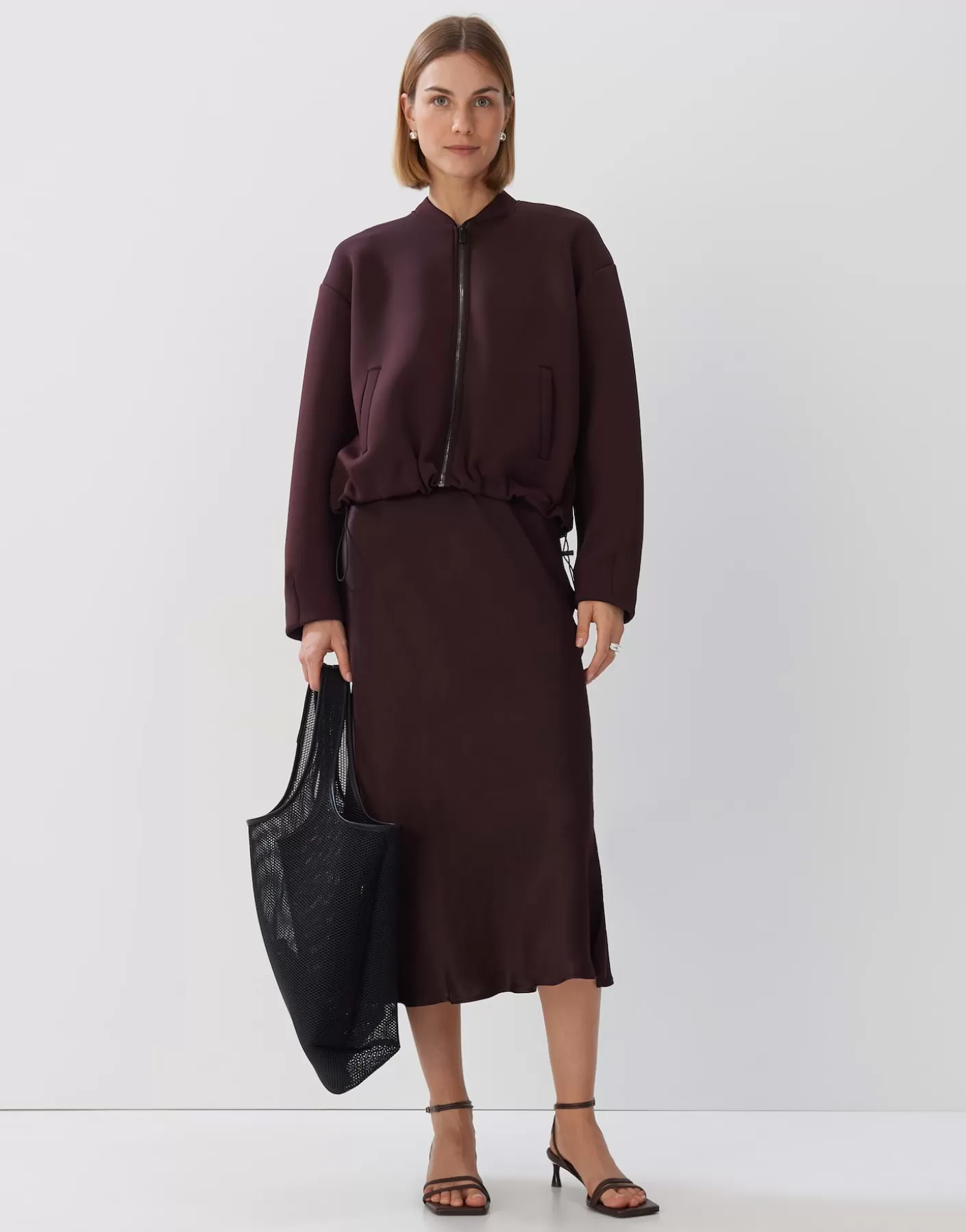 Vestes / Manteaux | Sweats<OPUS Commander Blouson Ukuya Rouge En Ligne plum