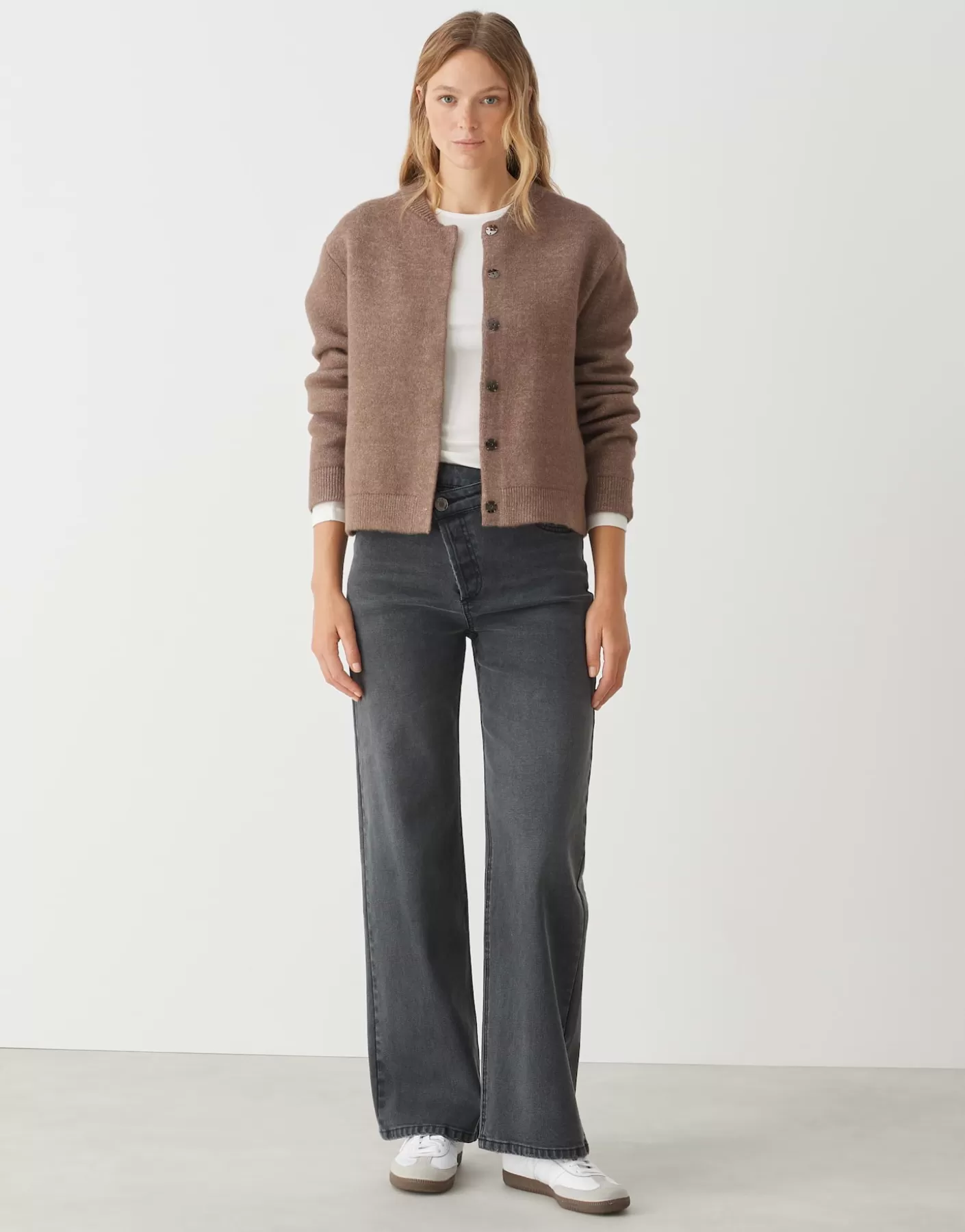 Maille<OPUS Commander Cardigan Domba Marron En Ligne cocoa