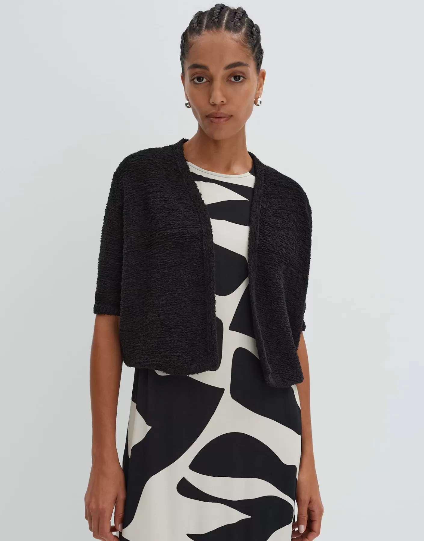 Maille<OPUS Commander Cardigan En Maille Tibelia Noir En Ligne black
