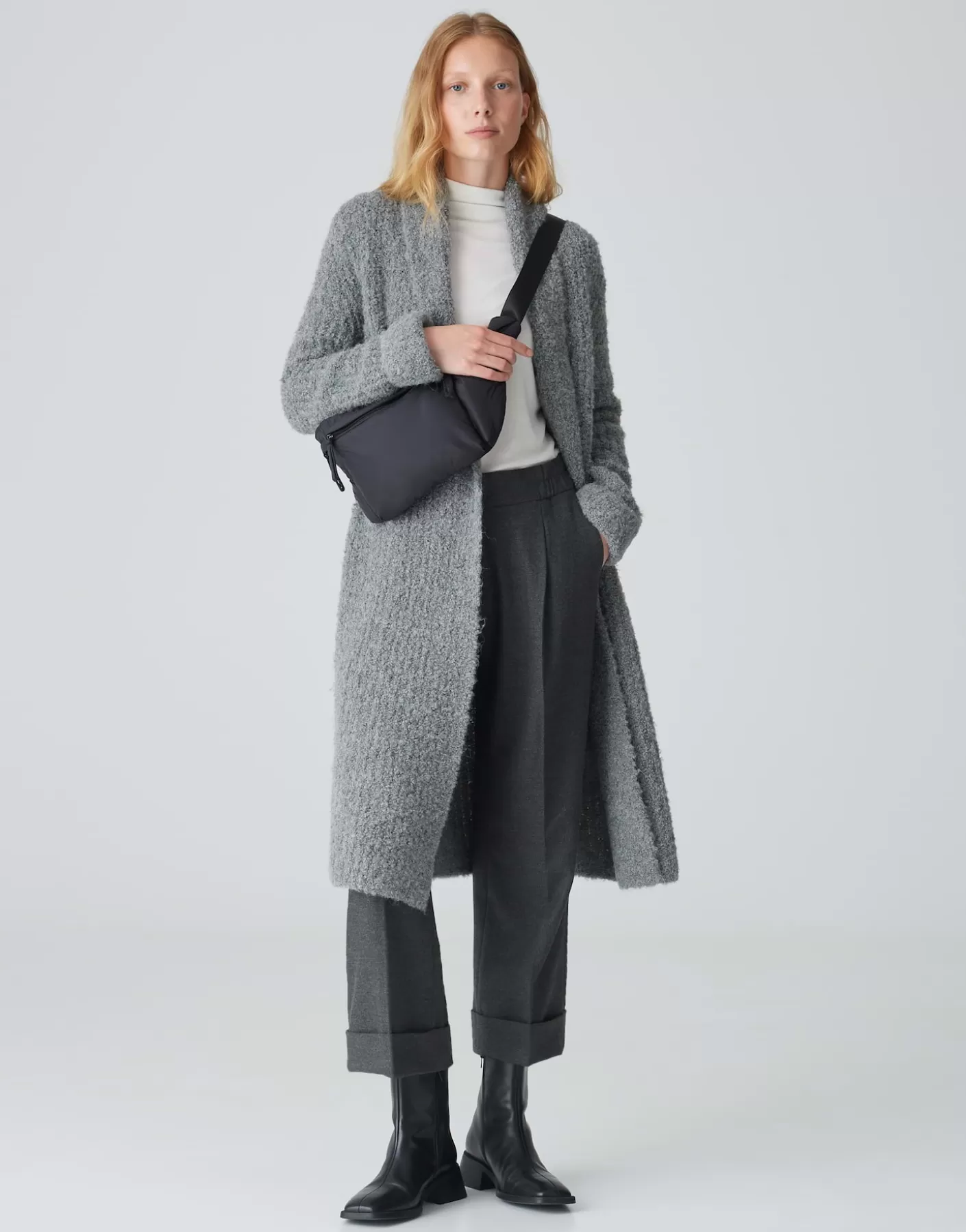 Maille<OPUS Commander Cardigan Long Dulina Gris En Ligne easy grey