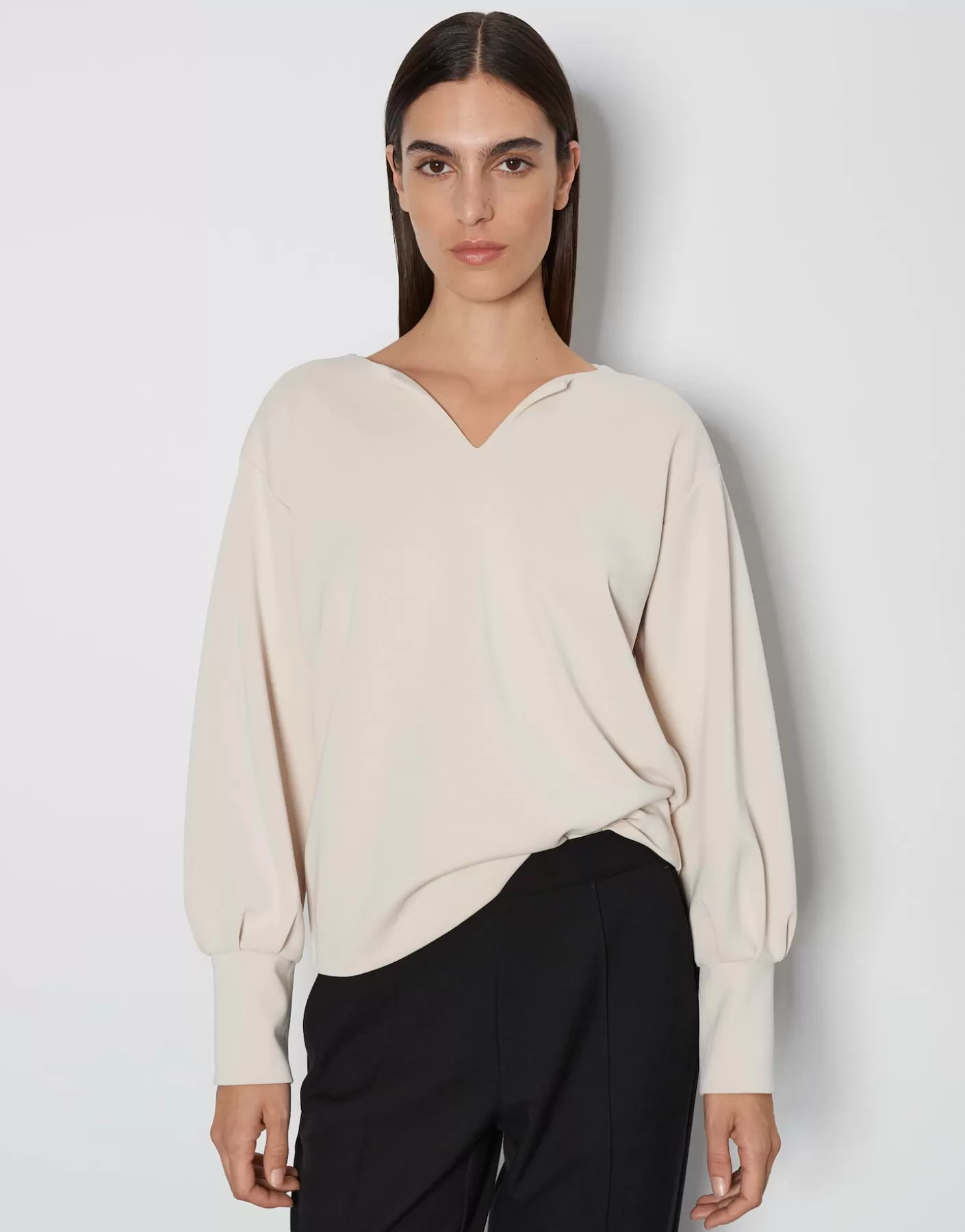 Sweats<OPUS Commander Chandail Ulina Beige En Ligne mellow mélange