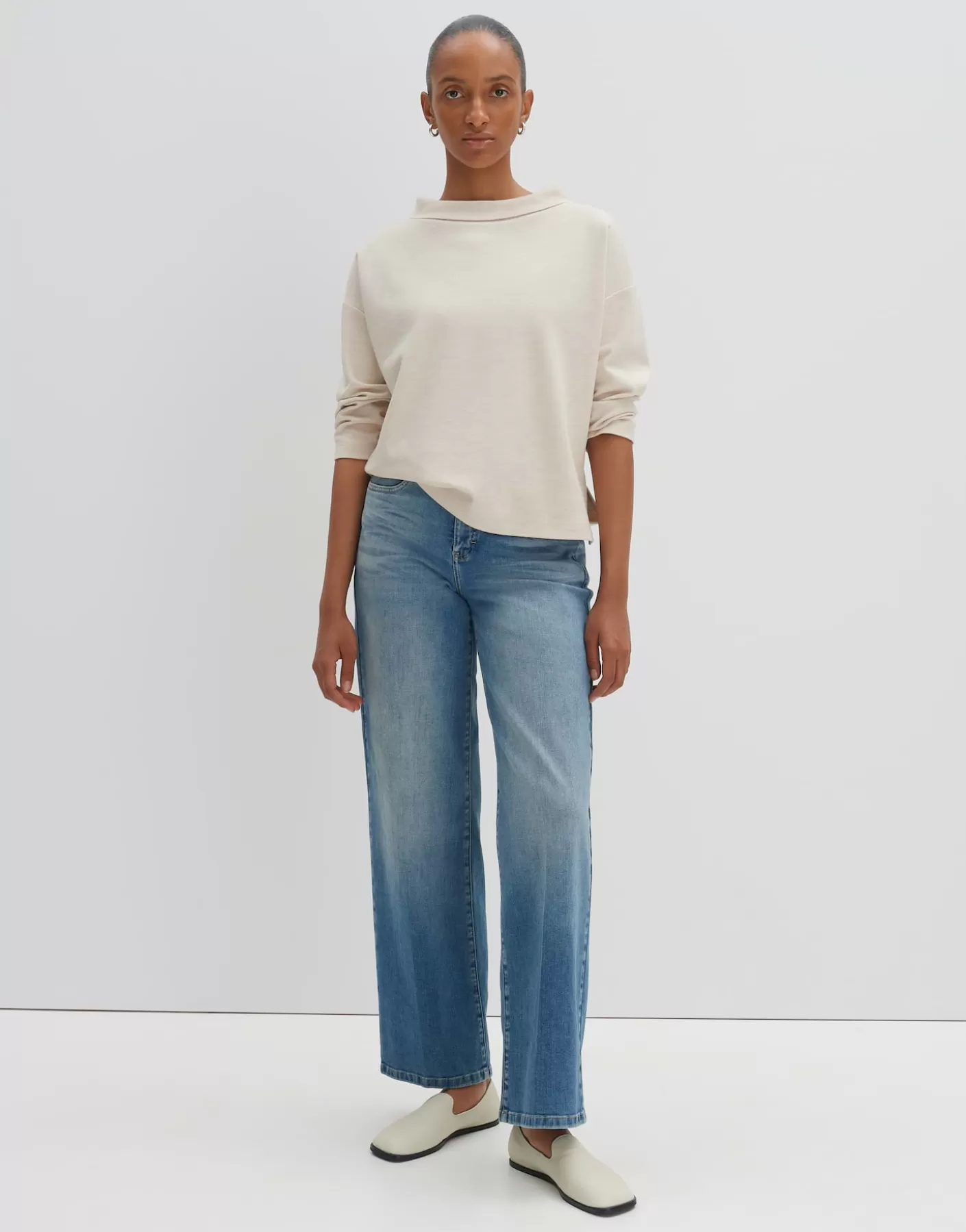 Sweats<OPUS Commander Chandail Uluna Beige En Ligne mellow mélange