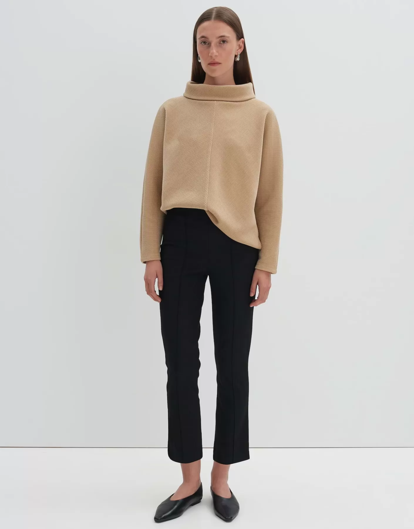 Sweats<OPUS Commander Chandail Umaja Beige En Ligne cashmere cream melange