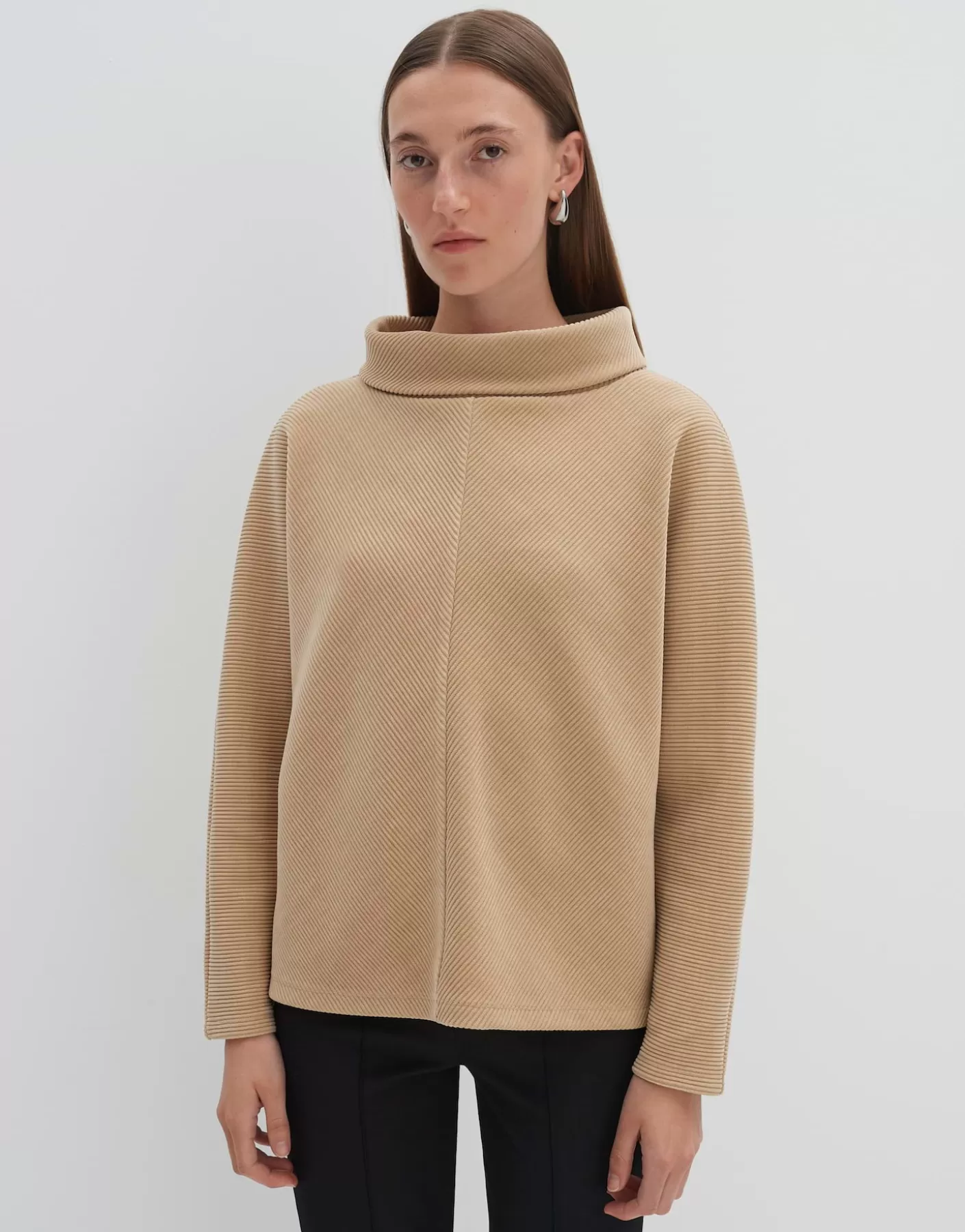 Sweats<OPUS Commander Chandail Umaja Beige En Ligne cashmere cream melange