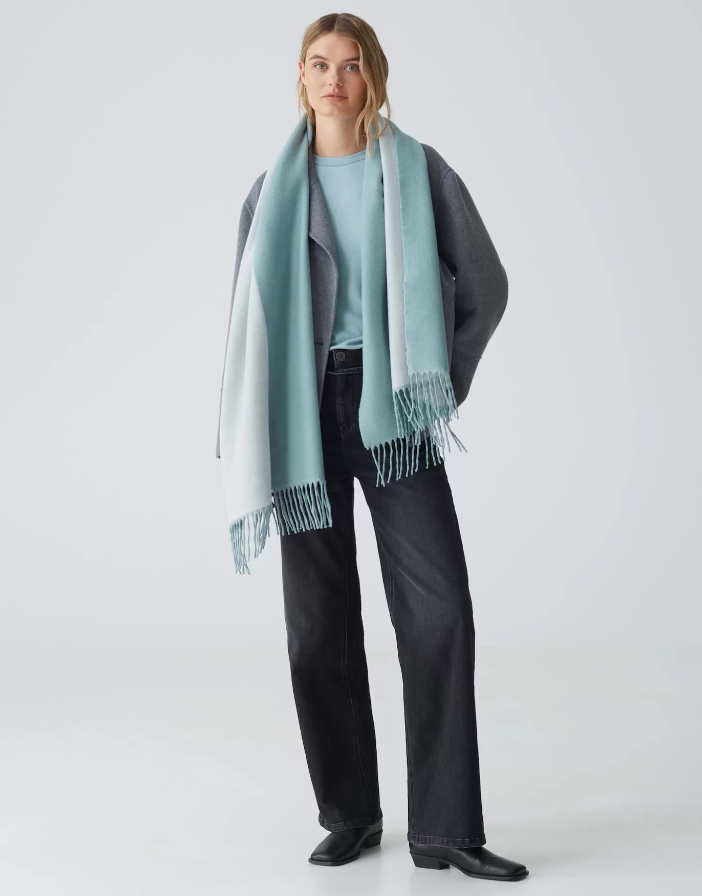 Accessoires<OPUS Commander Écharpe Surdimensionnée Atopa Scarf Bleu En Ligne glacier blue