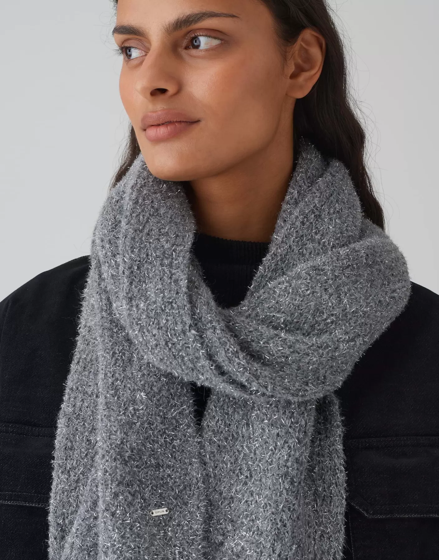 Accessoires<OPUS Commander Écharpe Tricotée Aglezi Scarf Gris En Ligne graphite glaze