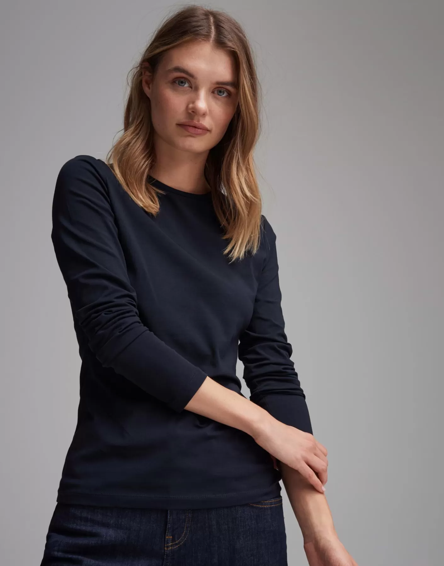 Basics | Chemises<OPUS Commander Chemise De Base Smilla Bleu En Ligne simply blue