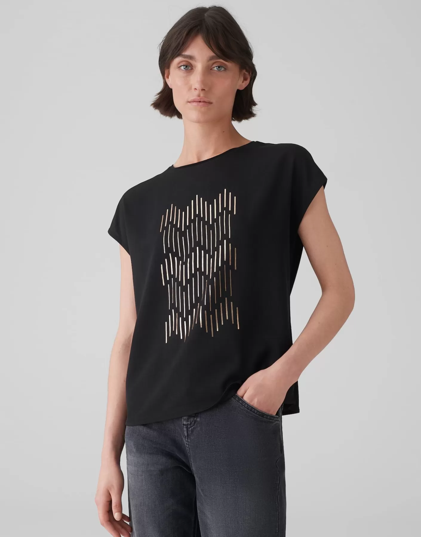 Chemises<OPUS Commander Chemise Imprimée Setro Print Noir En Ligne black