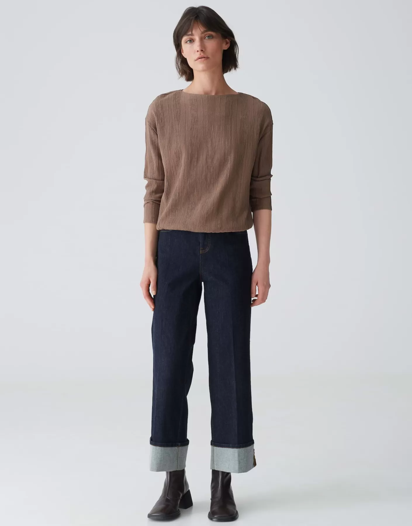 Chemises<OPUS Commander Chemise Silasum Marron En Ligne cocoa