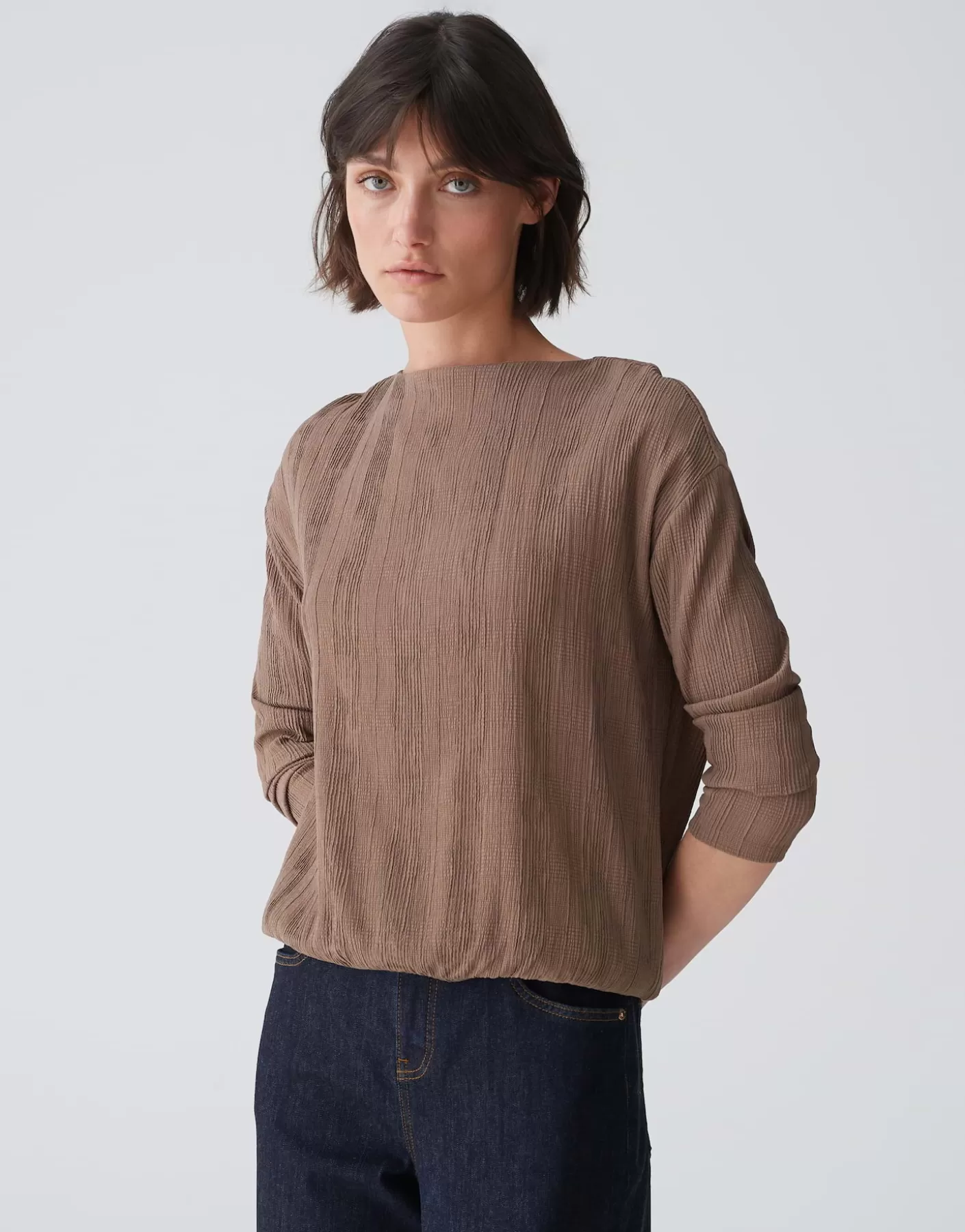 Chemises<OPUS Commander Chemise Silasum Marron En Ligne cocoa