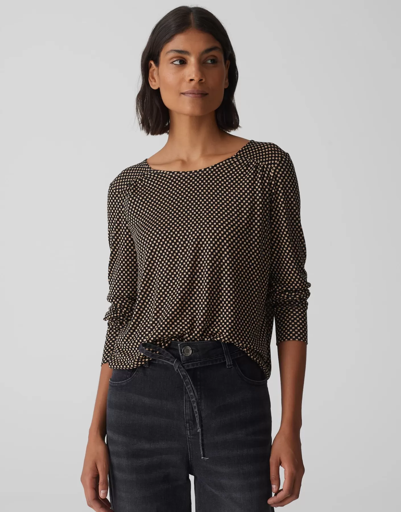 Chemises | Meilleures Ventes<OPUS Commander Chemise Sutha Aop Beige En Ligne soft oat