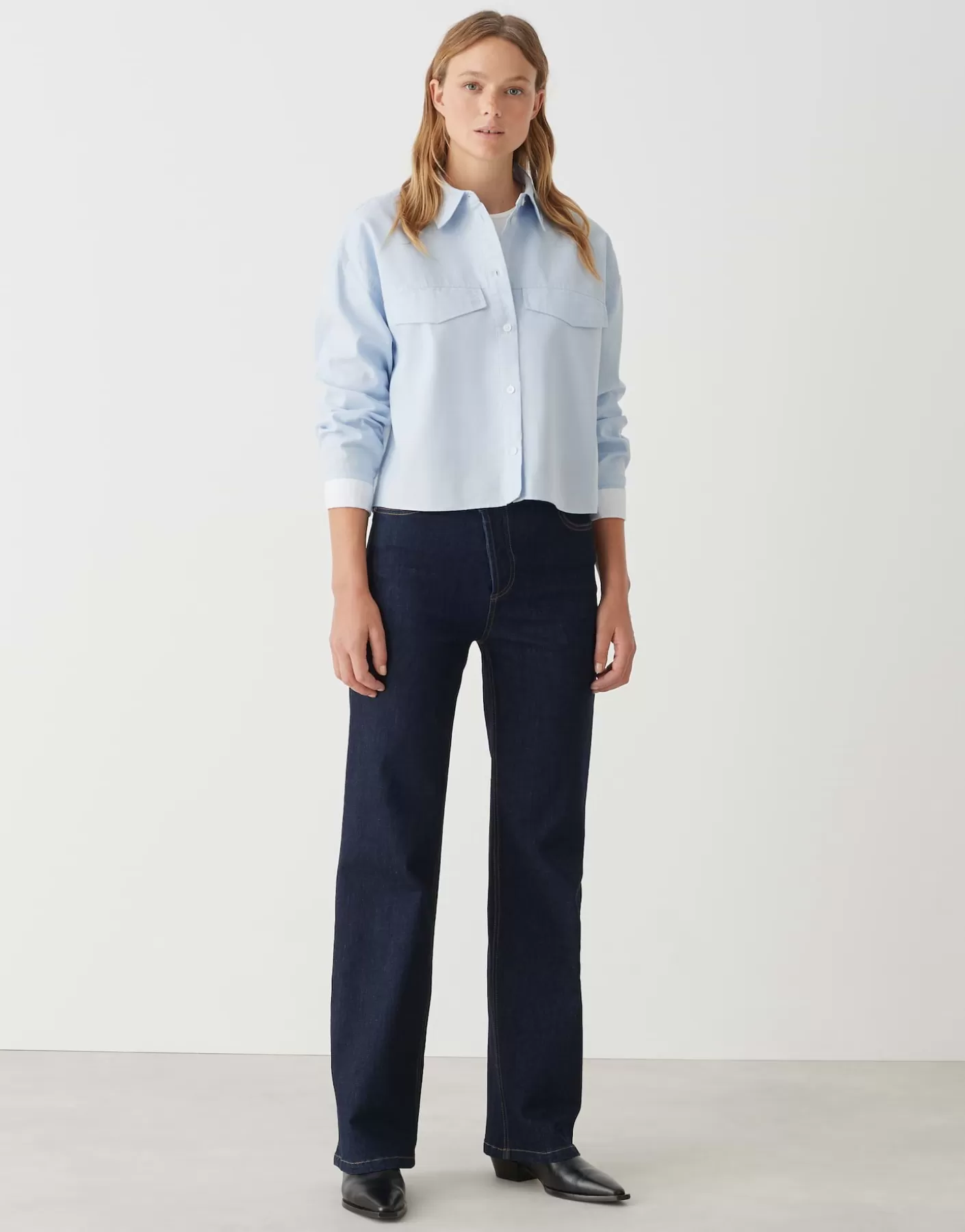 Chemisiers<OPUS Commander Chemisier Finsi Bleu En Ligne oxford blue
