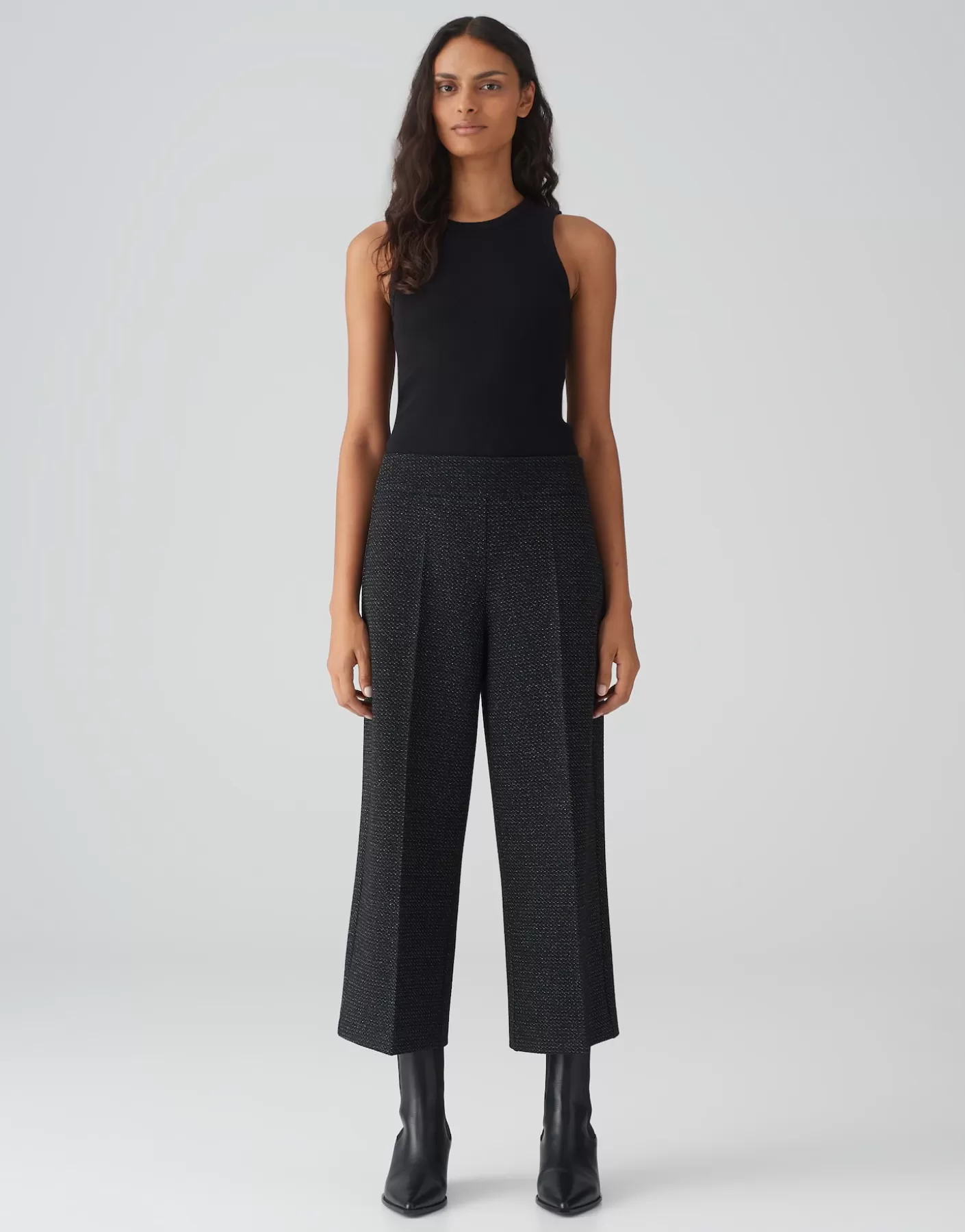 Pantalons<OPUS Commander Culotte Misha Festive Noir En Ligne black