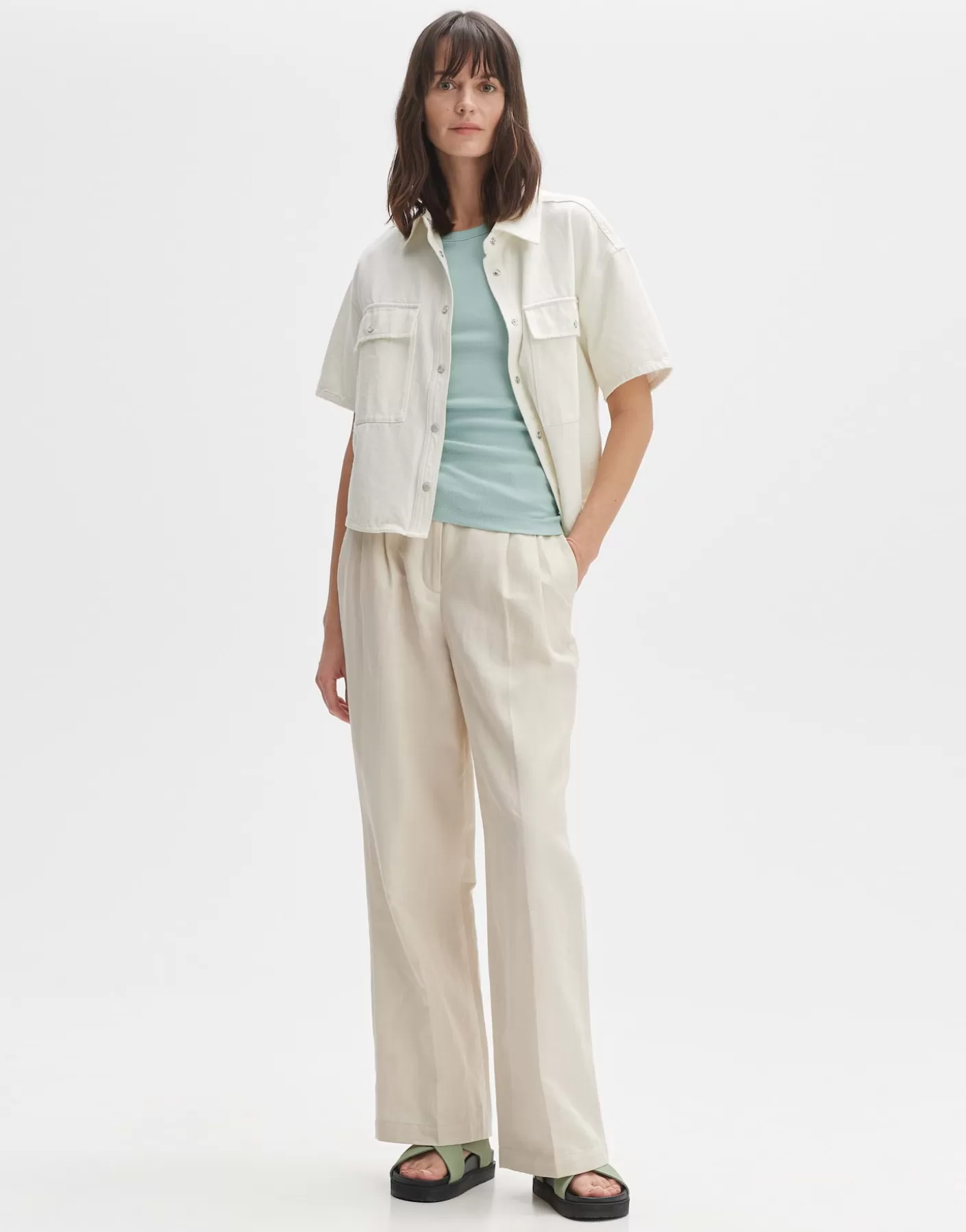Basics | Chemises<OPUS Commander Débardeur Ilesso Vert En Ligne aloe green