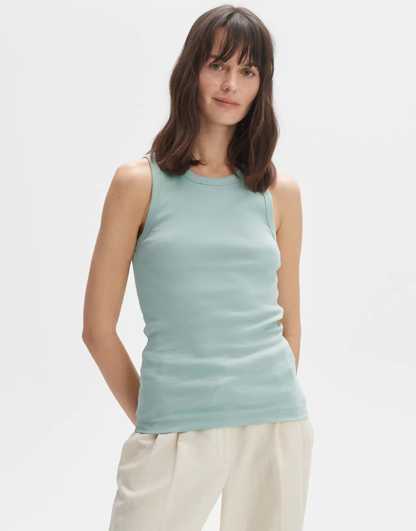 Basics | Chemises<OPUS Commander Débardeur Ilesso Vert En Ligne aloe green