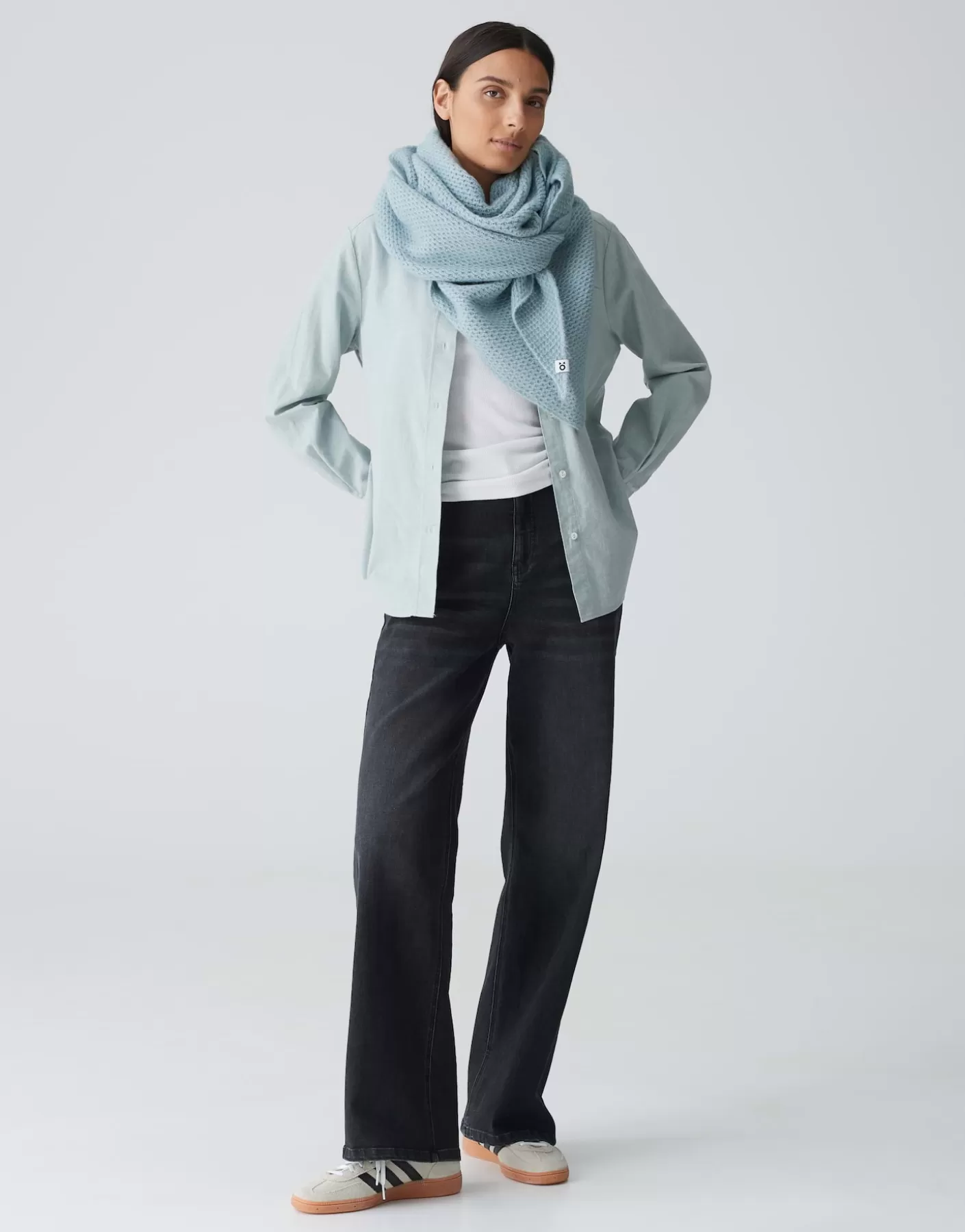 Accessoires<OPUS Commander Foulard Afraasi Scarf Bleu En Ligne glacier blue
