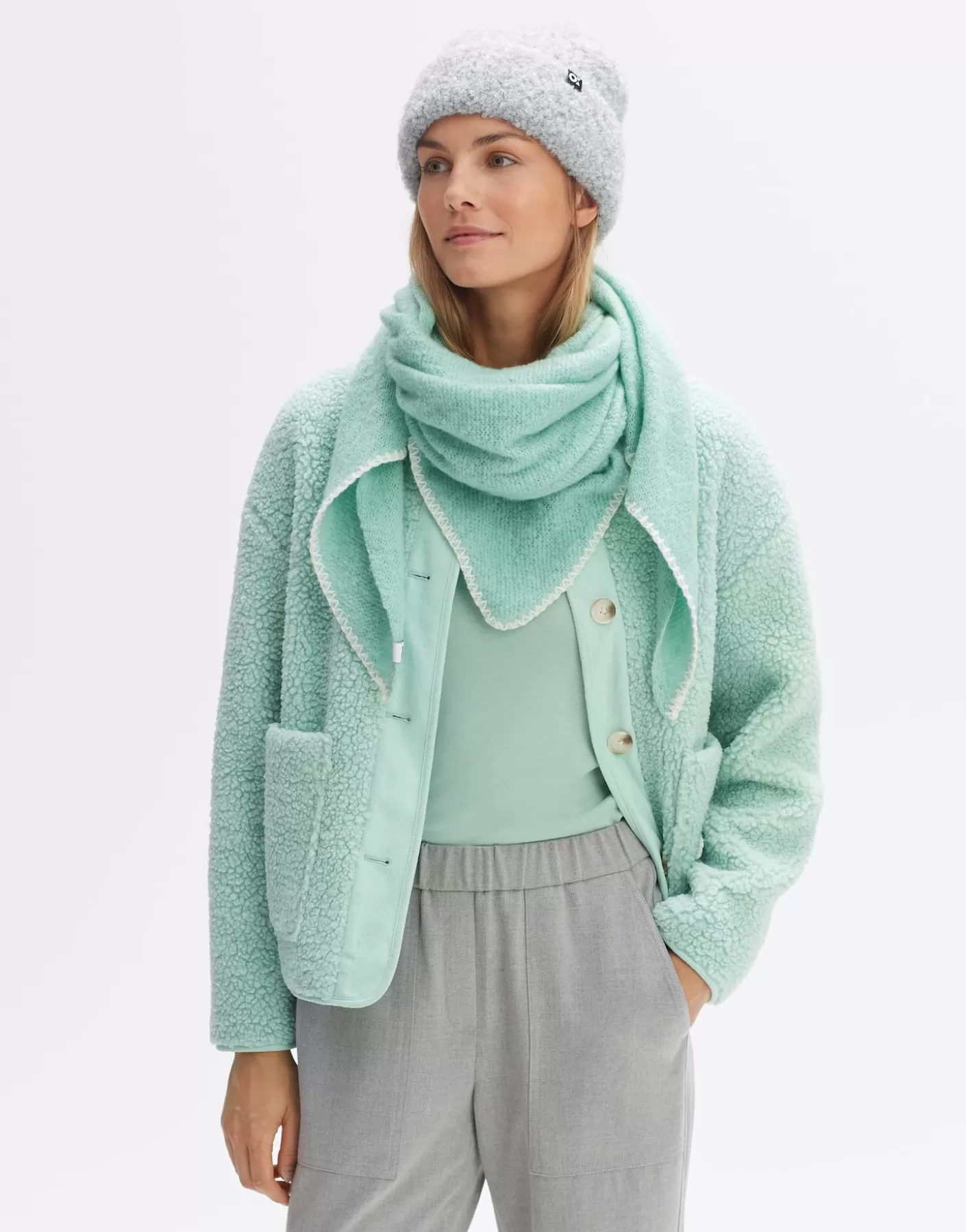 Accessoires<OPUS Commander Foulard Amadsi Scarf Vert En Ligne pale mint