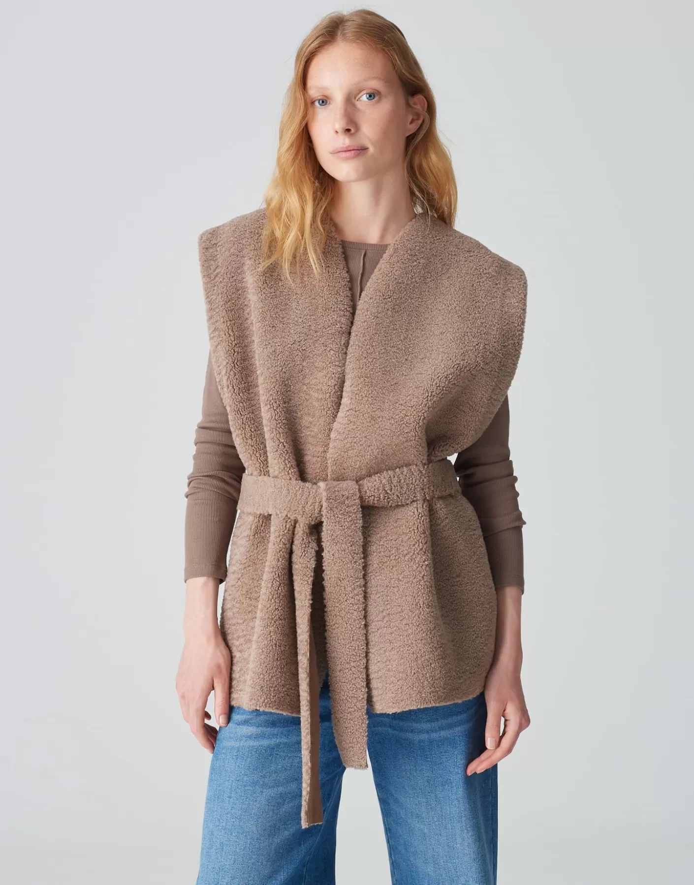 Blazer / Vestes<OPUS Commander Gilet Asofta Cape Marron En Ligne cocoa