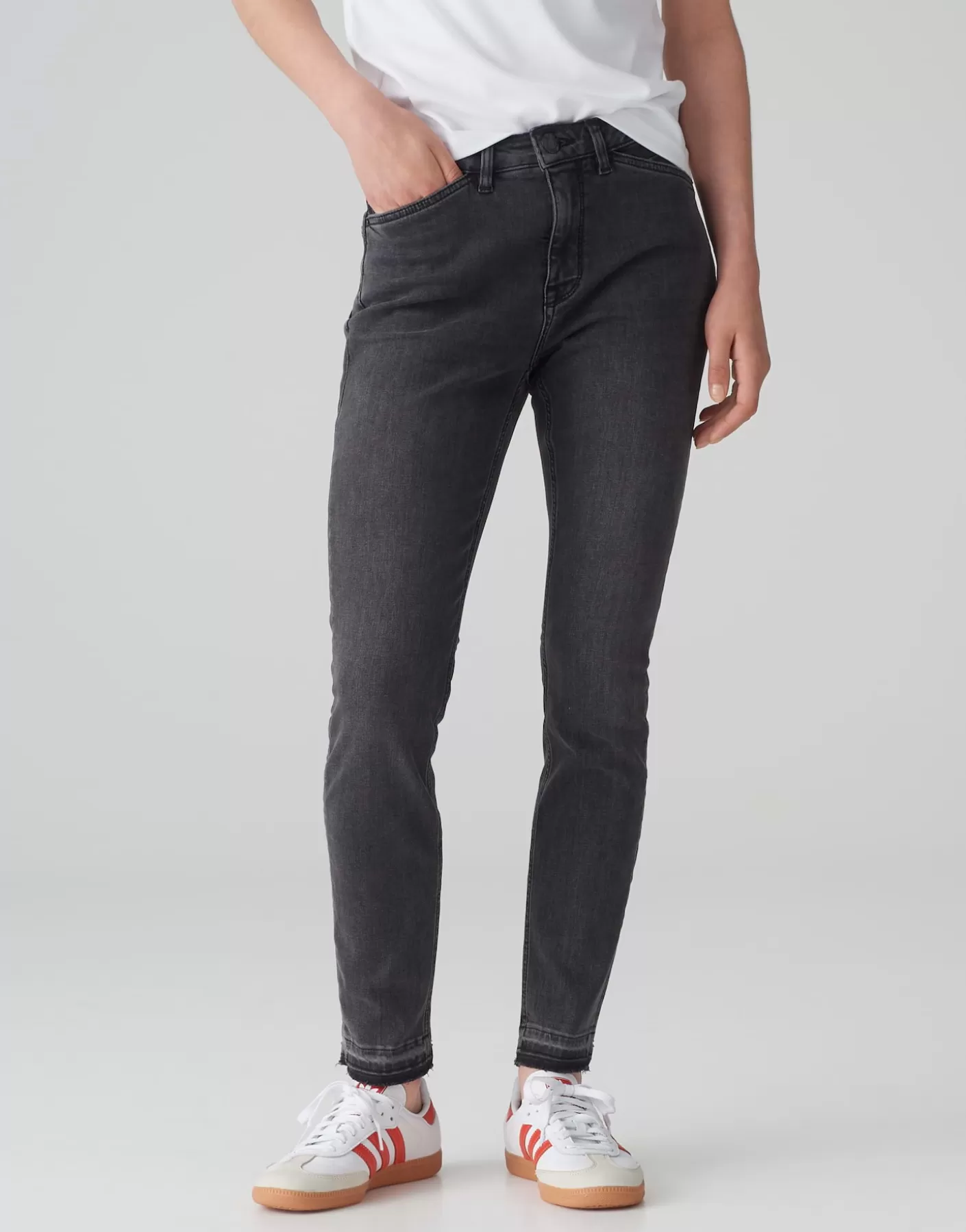 Jeans | Meilleures Ventes<OPUS Commander Jean Skinny Elma Classy Gris En Ligne mid edgy grey
