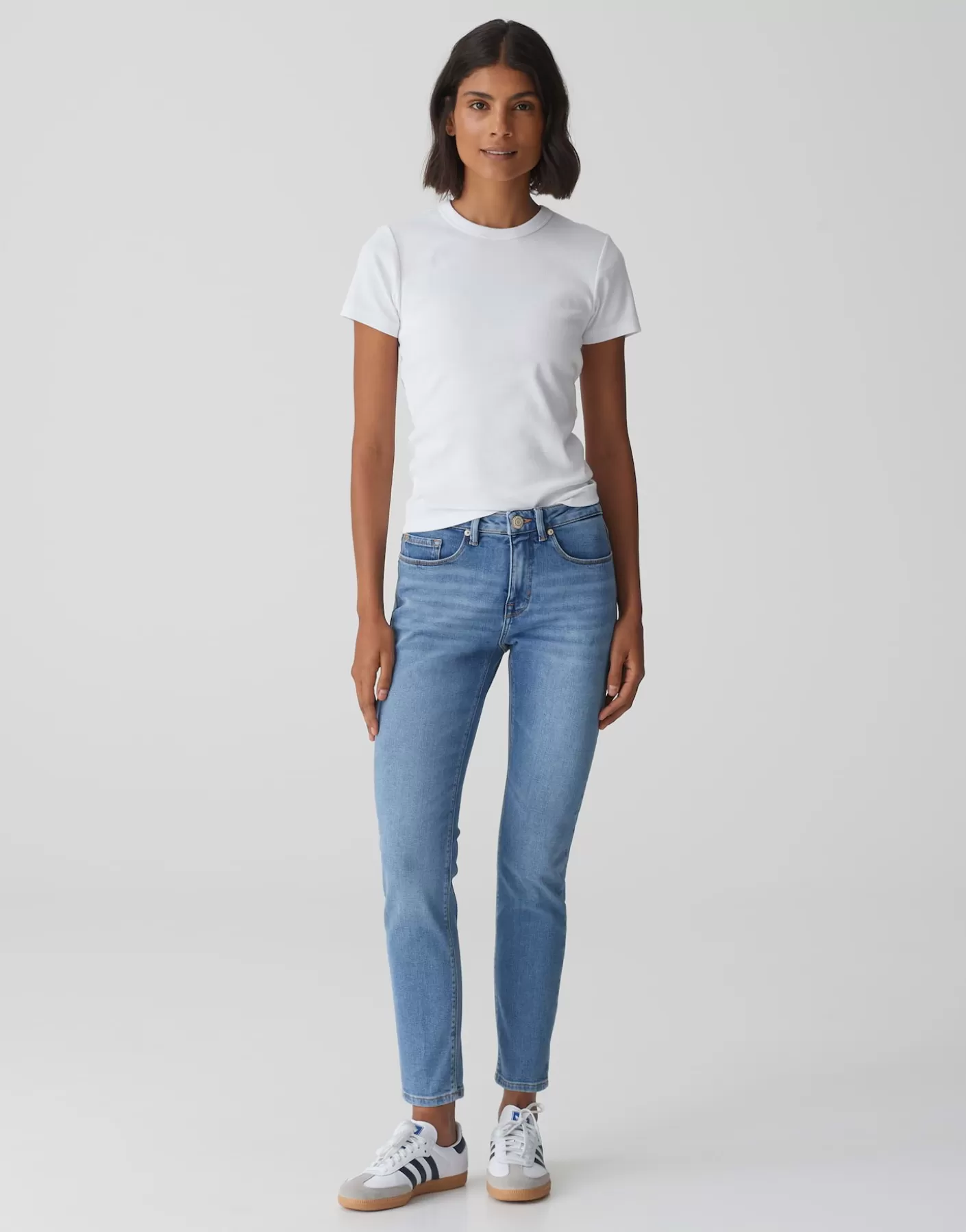 Jeans<OPUS Commander Jean Skinny Elma Ocean Blue Bleu En Ligne ocean blue washed