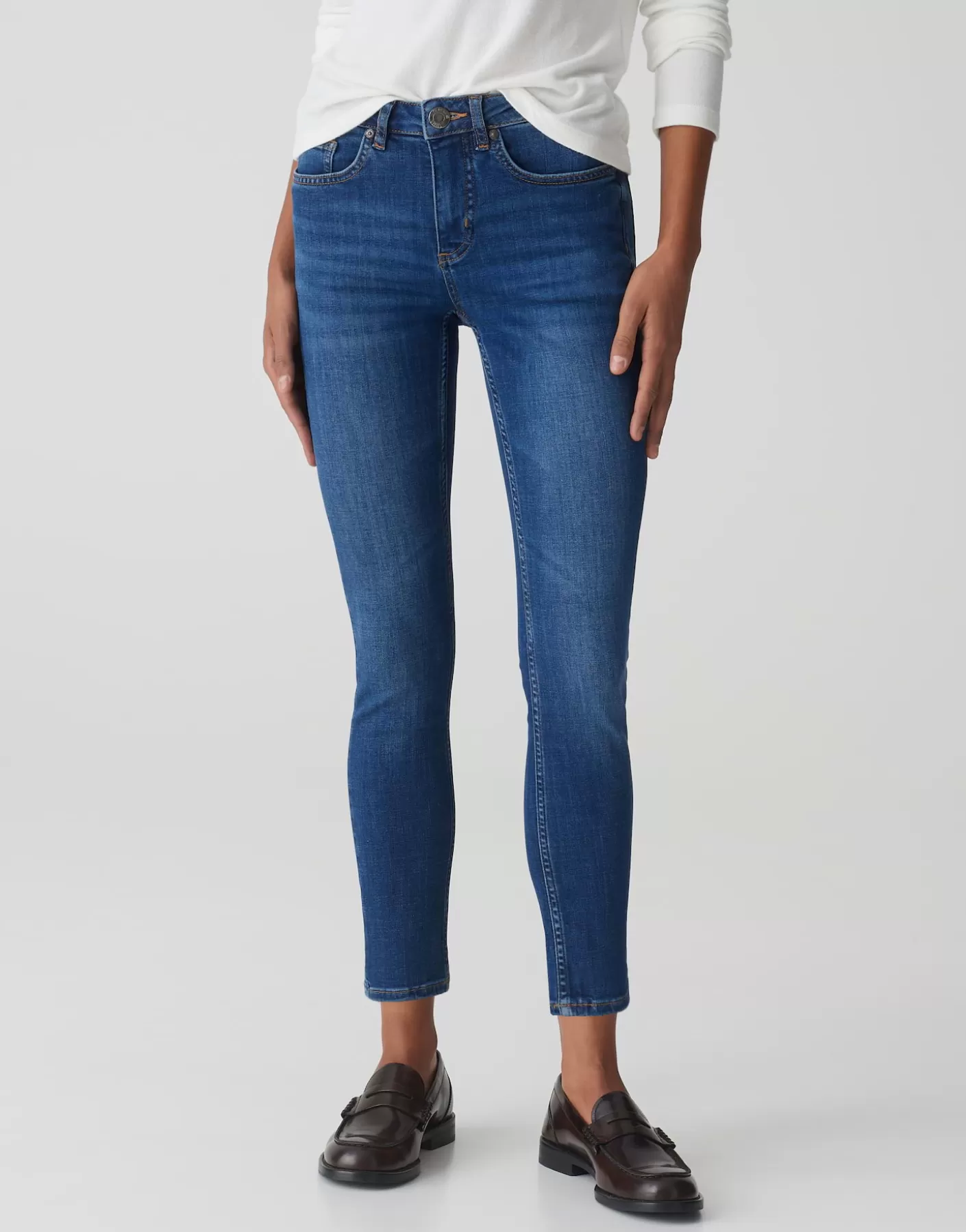 Jeans<OPUS Commander Jean Skinny Elma Bleu En Ligne strong blue