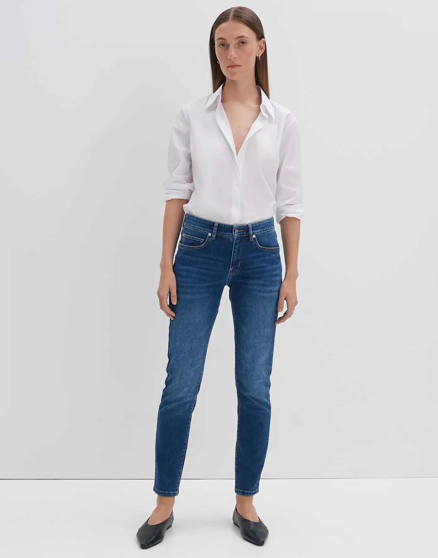 Jeans<OPUS Commander Jeans Slim Catia Iconic Bleu En Ligne dark blue