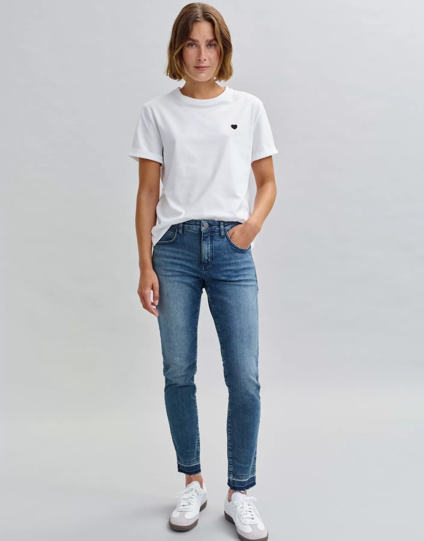 Jeans<OPUS Commander Jeans Slim Evita Urban Bleu En Ligne sky blue black