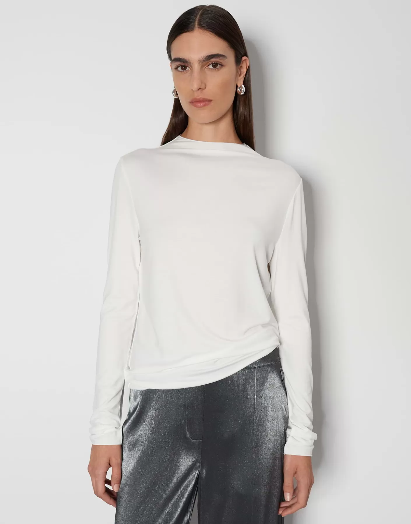 Basics | Chemises<OPUS Commander Jerseyshirt Karinn Blanc En Ligne milk