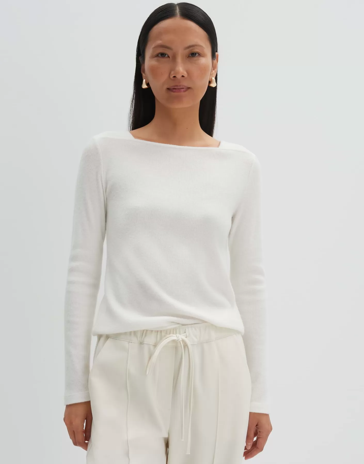 Chemises<OPUS Commander Jerseyshirt Kosie Blanc En Ligne milk