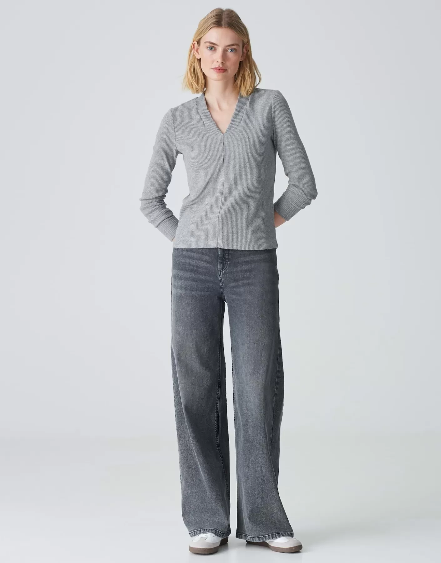 Chemises<OPUS Commander Jerseyshirt Somoko Gris En Ligne easy grey