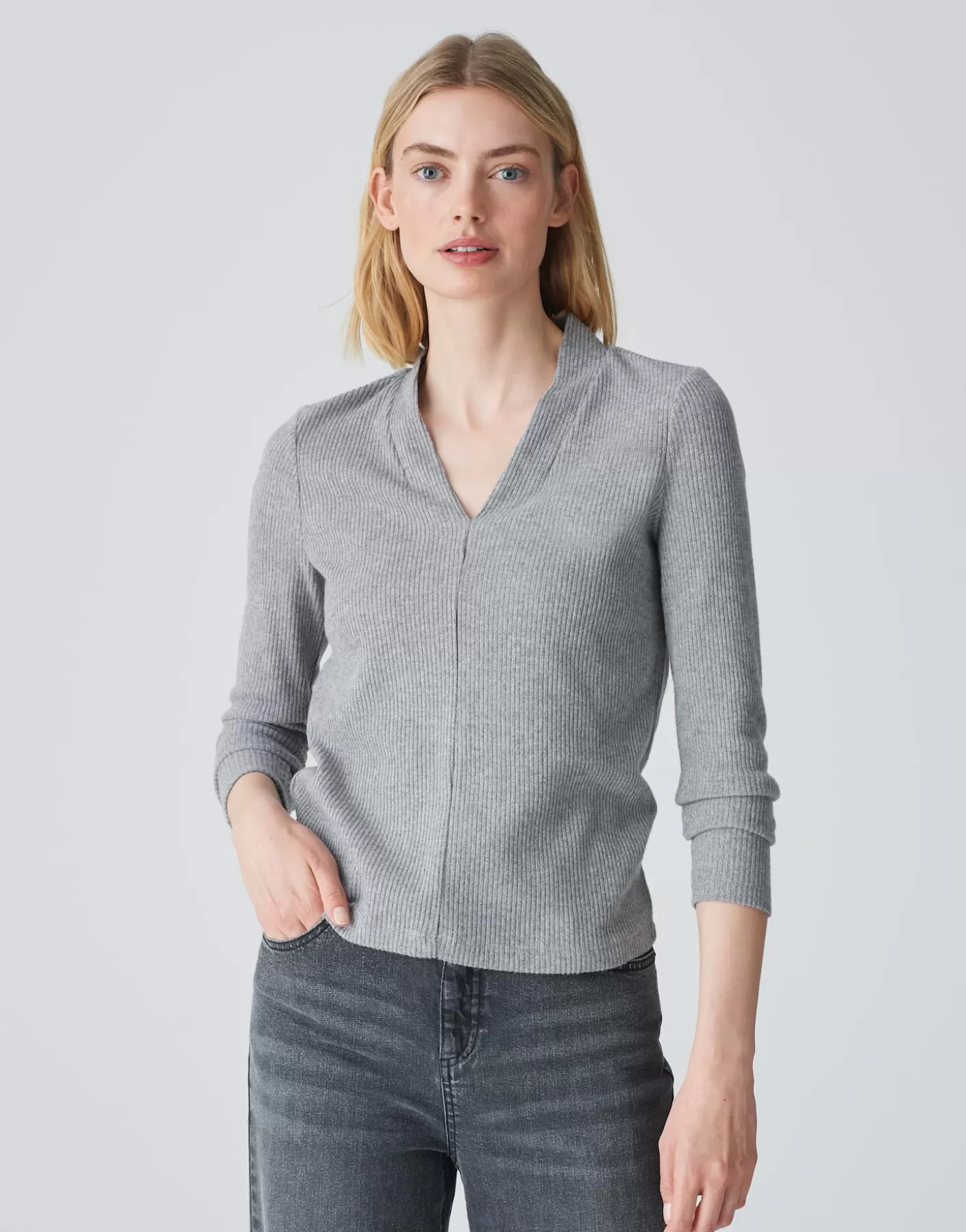 Chemises<OPUS Commander Jerseyshirt Somoko Gris En Ligne easy grey