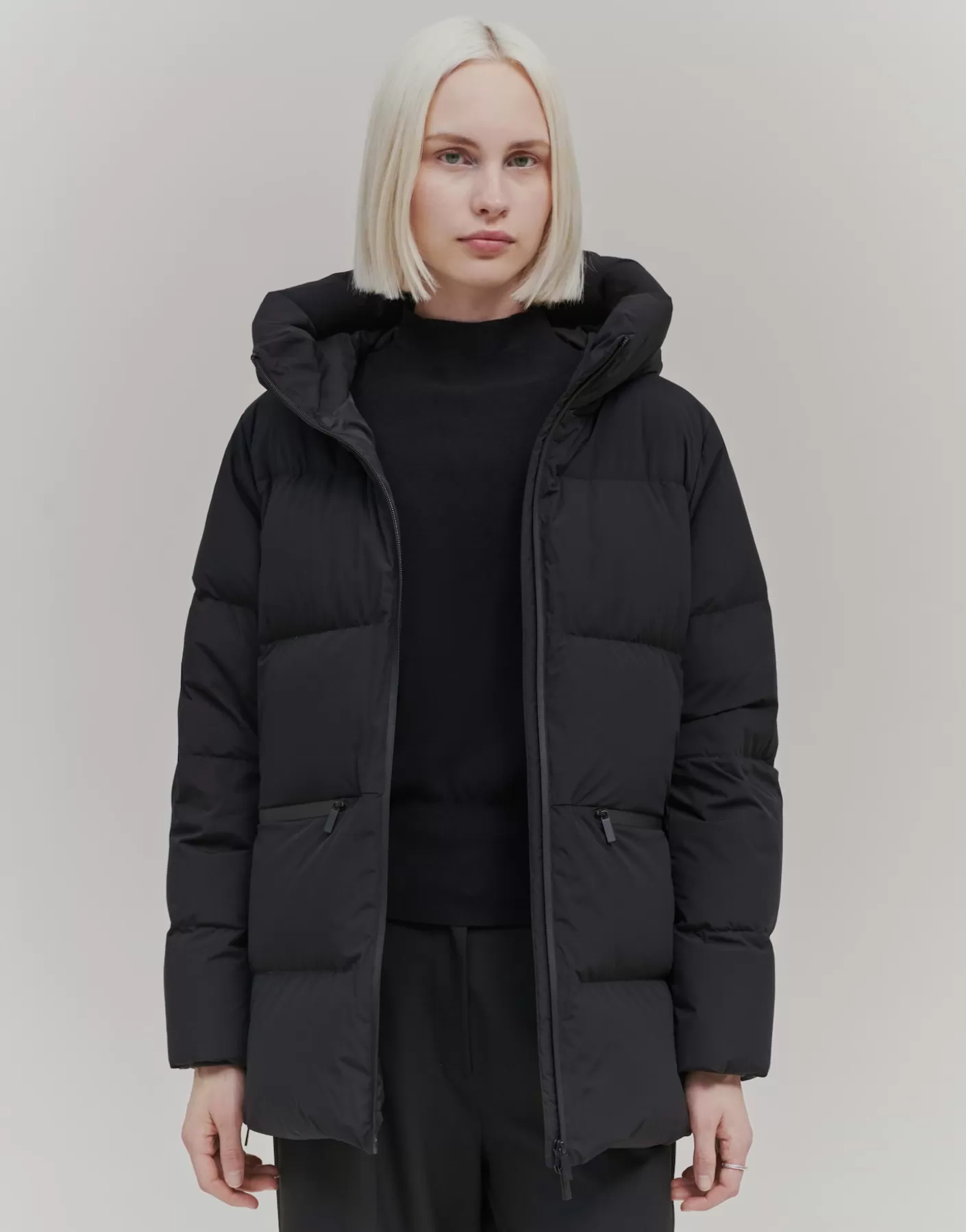 Vestes / Manteaux<OPUS Commander Manteau En Duvet Vanouk Noir En Ligne black