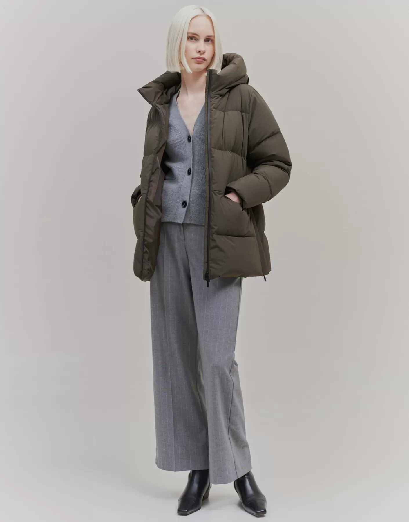 Vestes / Manteaux<OPUS Commander Manteau En Duvet Vanouk Vert En Ligne deep green