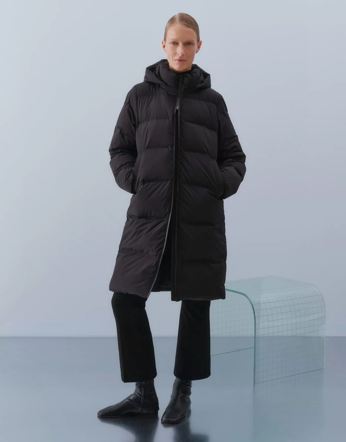Vestes / Manteaux<OPUS Commander Manteau En Duvet Vatina Noir En Ligne black