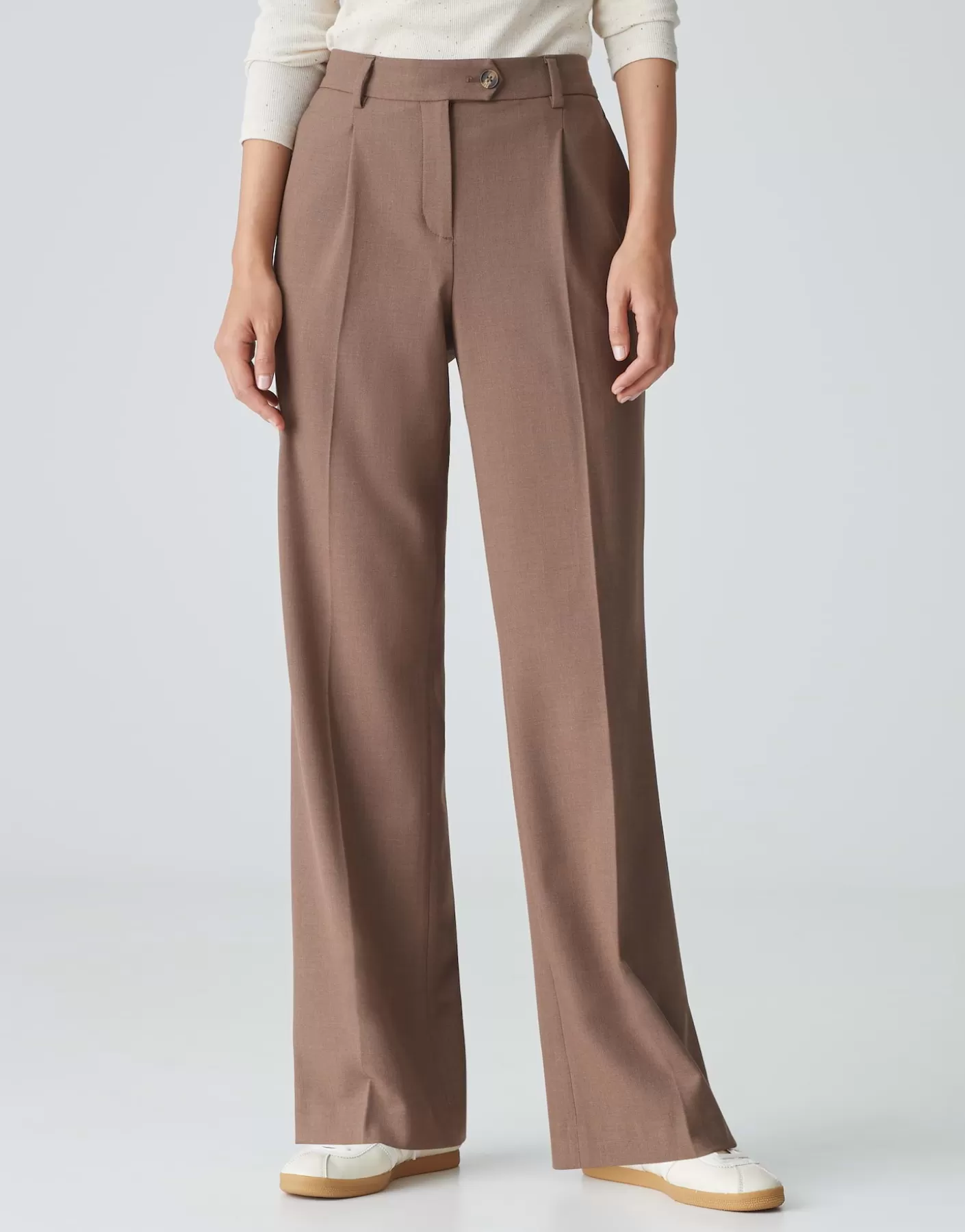 Pantalons<OPUS Commander Pantalon à Plis Morina Marron En Ligne cocoa