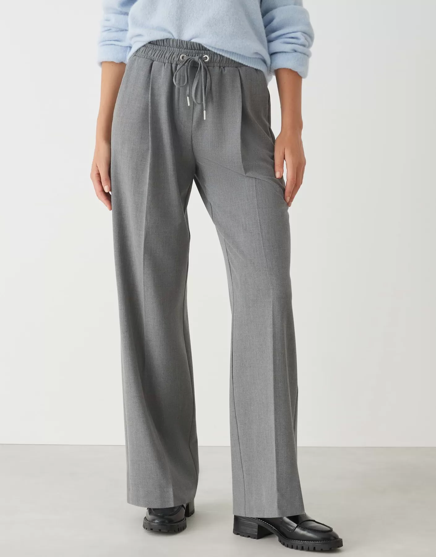 Pantalons | Meilleures Ventes<OPUS Commander Pantalon à Plis Mutasi Gris En Ligne easy grey