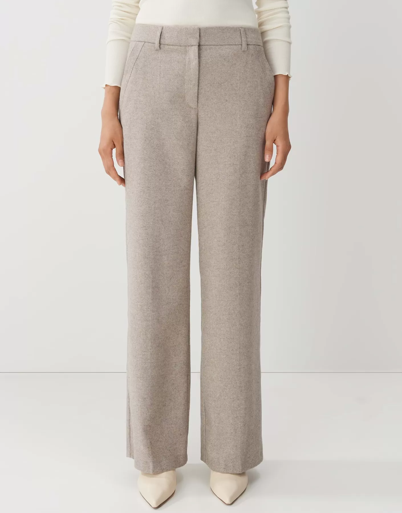 Pantalons<OPUS Commander Pantalon De Costume Calty Beige En Ligne mellow mélange