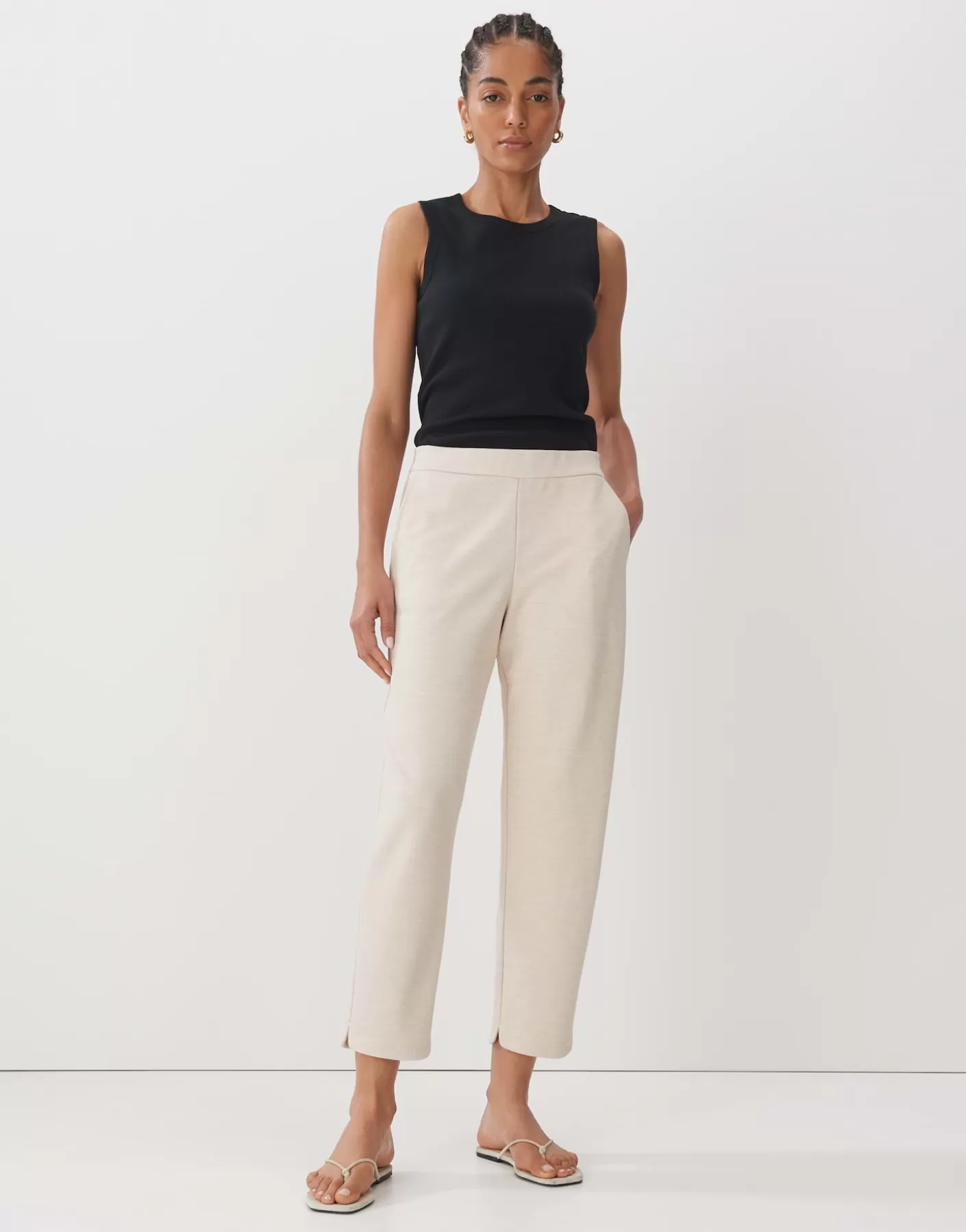 Pantalons<OPUS Commander Pantalon De Jogging Charlie Soft Beige En Ligne natural glaze