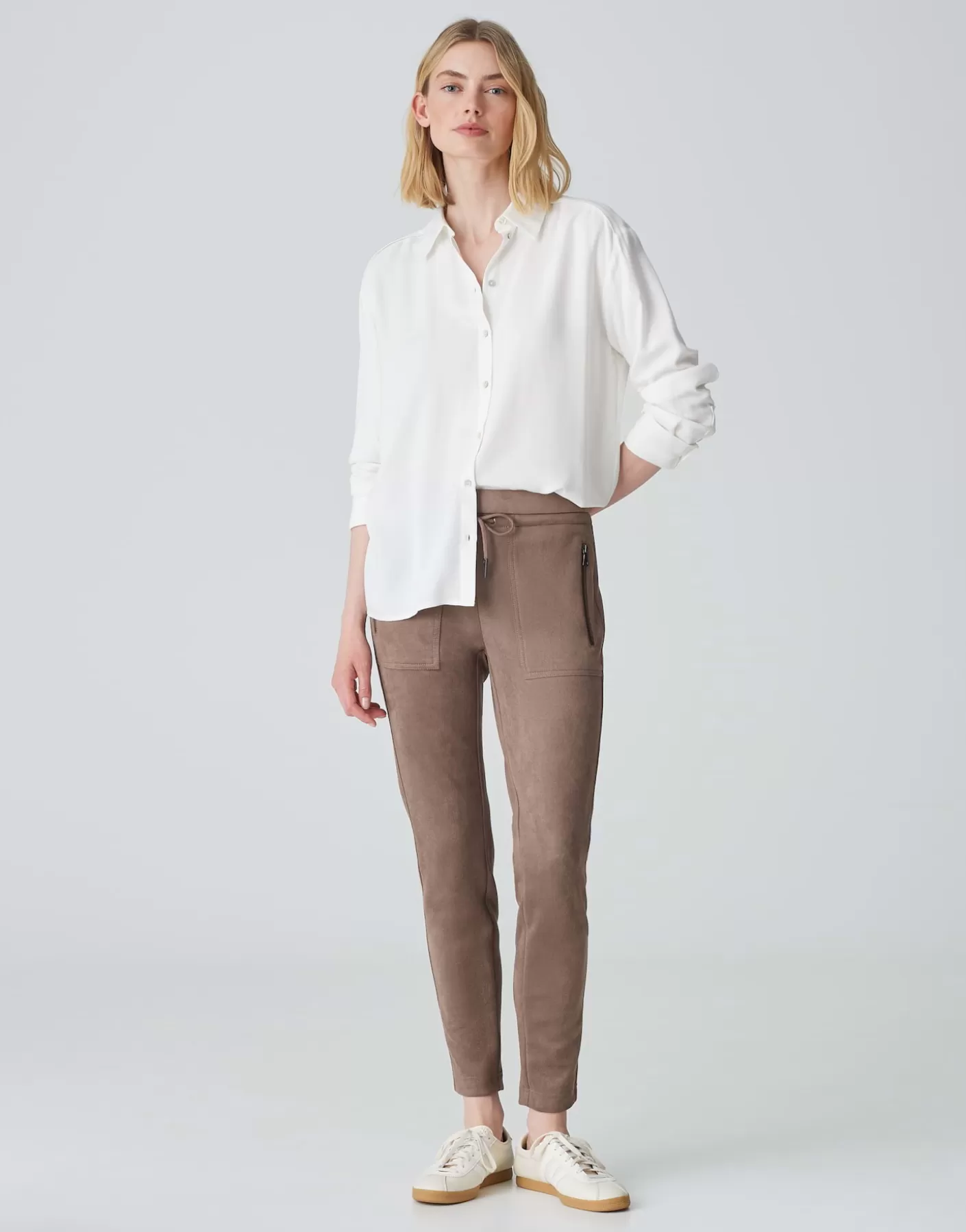 Pantalons<OPUS Commander Pantalon De Jogging Elvina Cargo Marron En Ligne cocoa