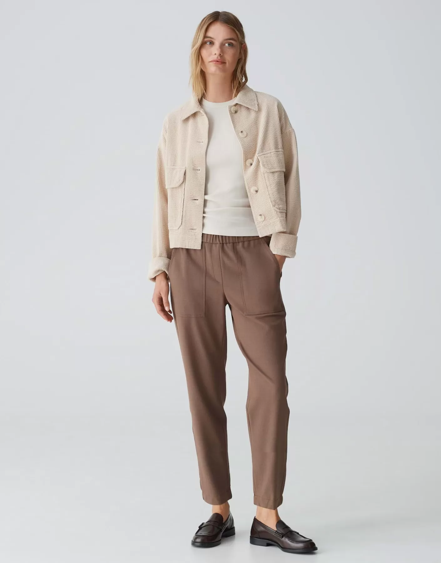 Pantalons<OPUS Commander Pantalon De Jogging Myha Marron En Ligne cocoa