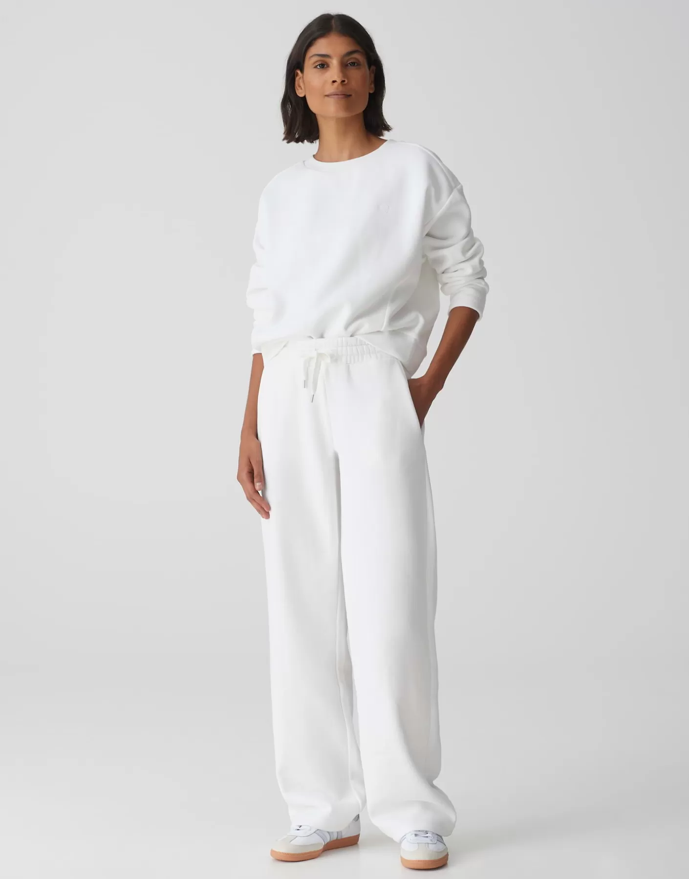 Pantalons<OPUS Commander Pantalon De Survêtement Mayah Blanc En Ligne milk