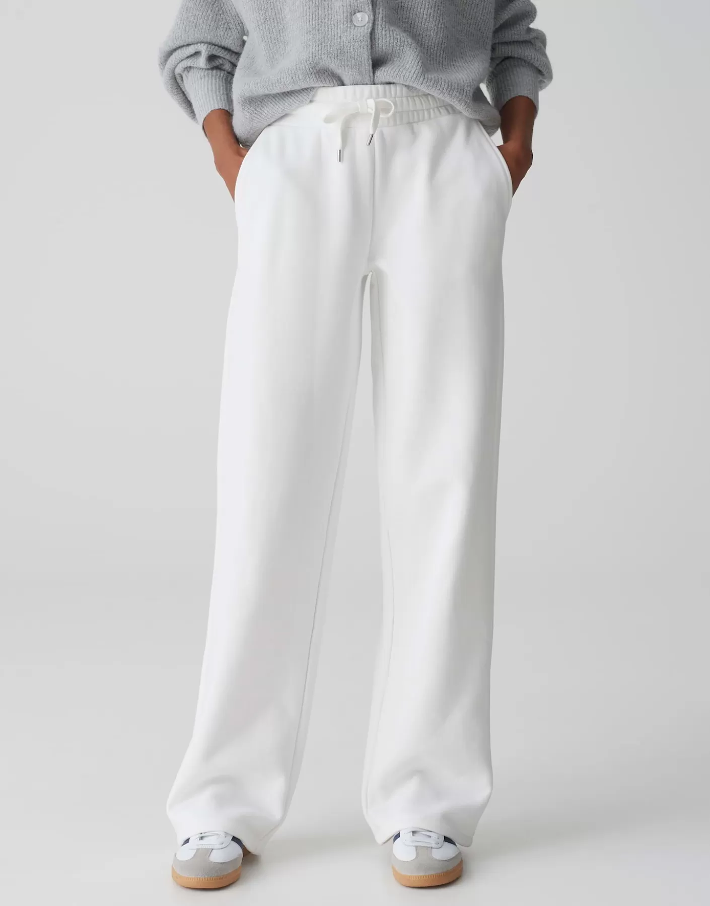 Pantalons<OPUS Commander Pantalon De Survêtement Mayah Blanc En Ligne milk