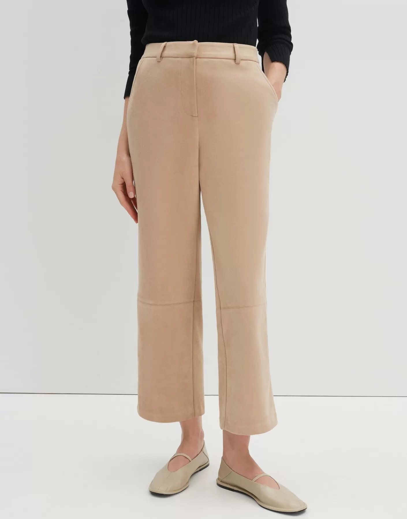Pantalons<OPUS Commander Pantalon De Ville Cabia Beige En Ligne cashmere cream melange