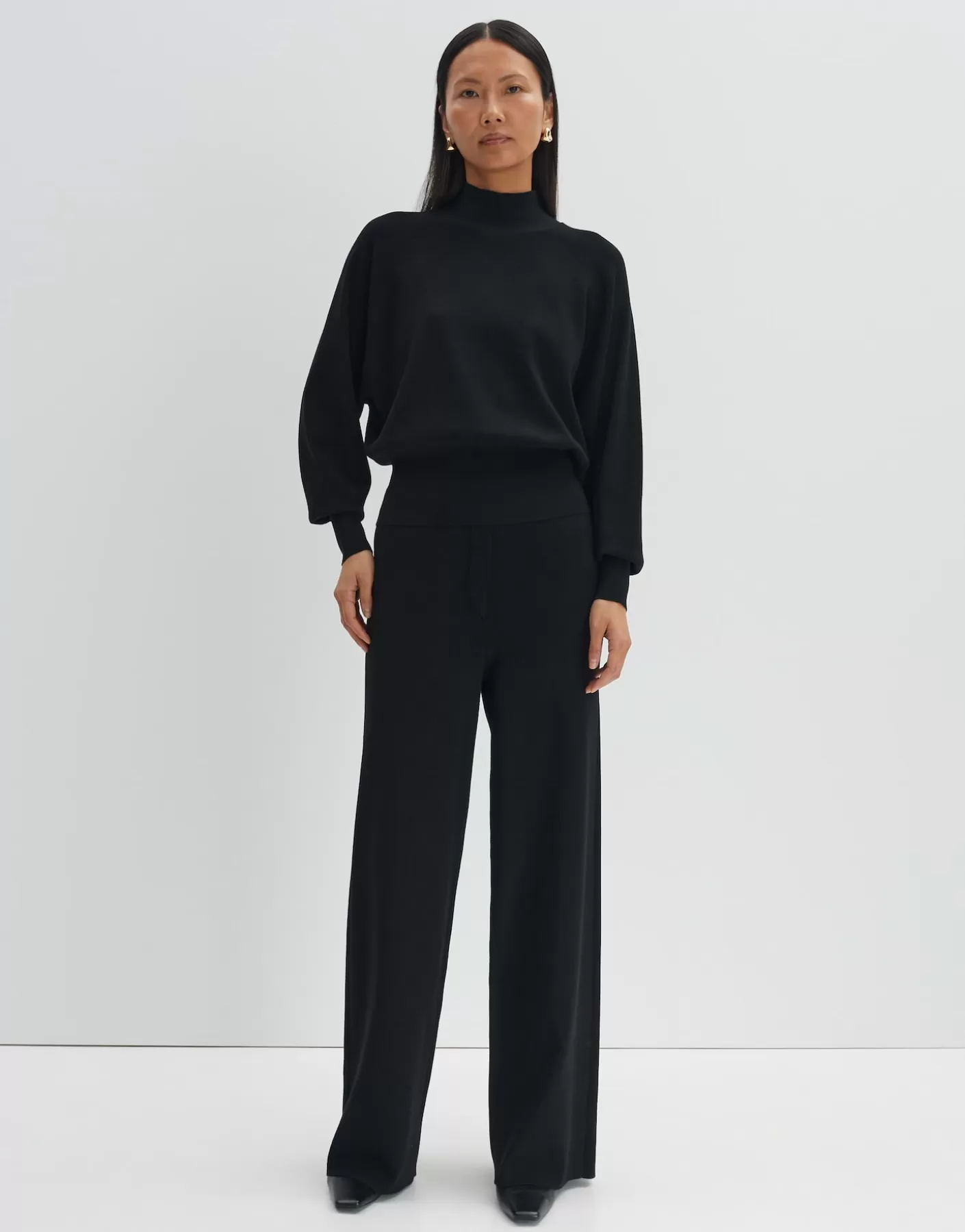 Pantalons<OPUS Commander Pantalon En Tricot Cosyma Noir En Ligne black