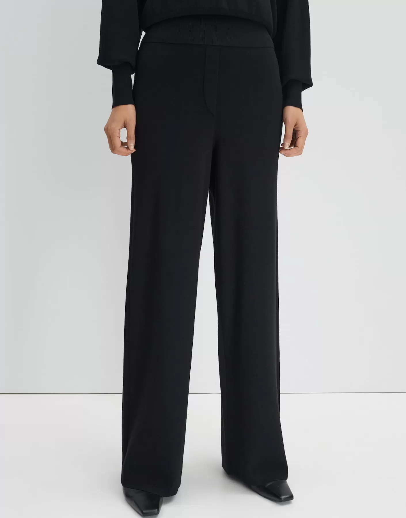 Pantalons<OPUS Commander Pantalon En Tricot Cosyma Noir En Ligne black