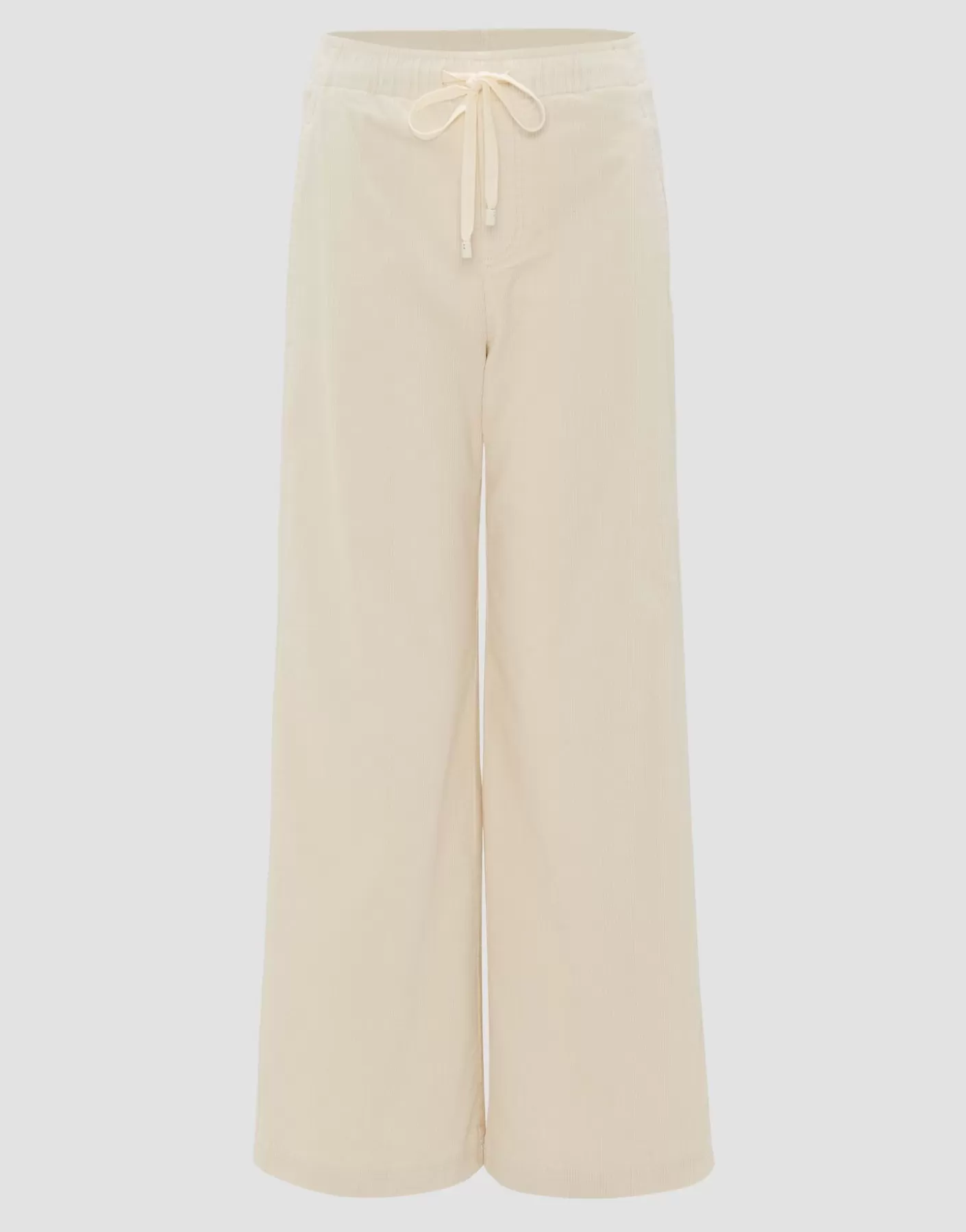 Pantalons | Meilleures Ventes<OPUS Commander Pantalon En Velours Côtelé Mileni Track Blanc En Ligne soft cream