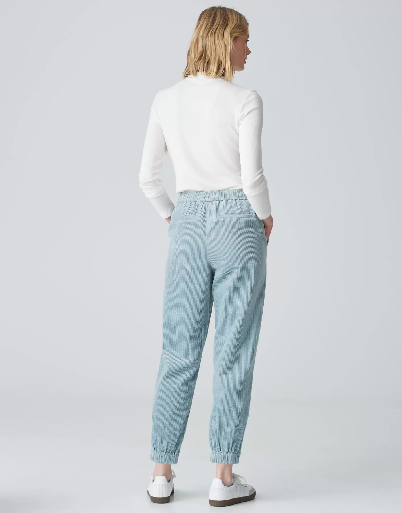 Pantalons<OPUS Commander Pantalon En Velours Côtelé Myha Corduroy Bleu En Ligne glacier blue