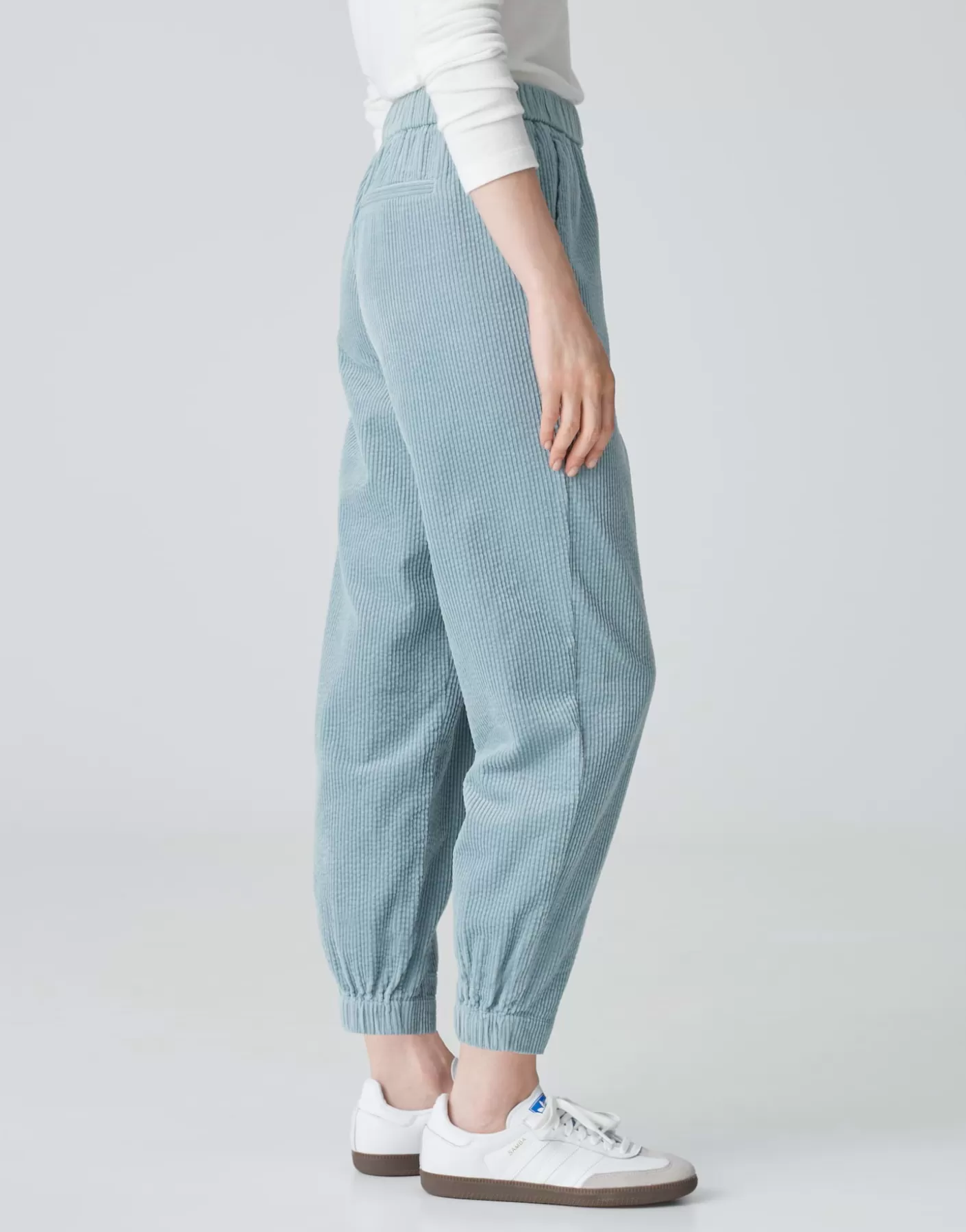 Pantalons<OPUS Commander Pantalon En Velours Côtelé Myha Corduroy Bleu En Ligne glacier blue